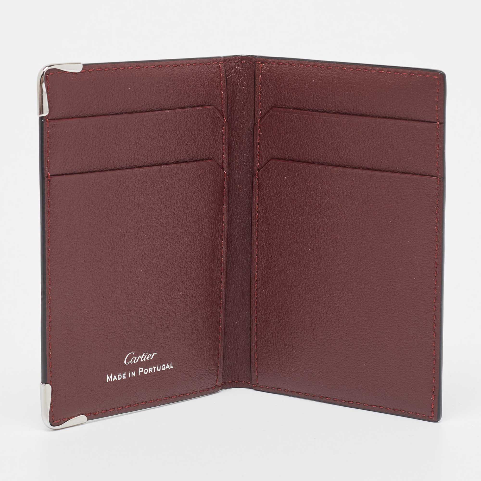 

Cartier Black Leather Must De Cartier Card Holder