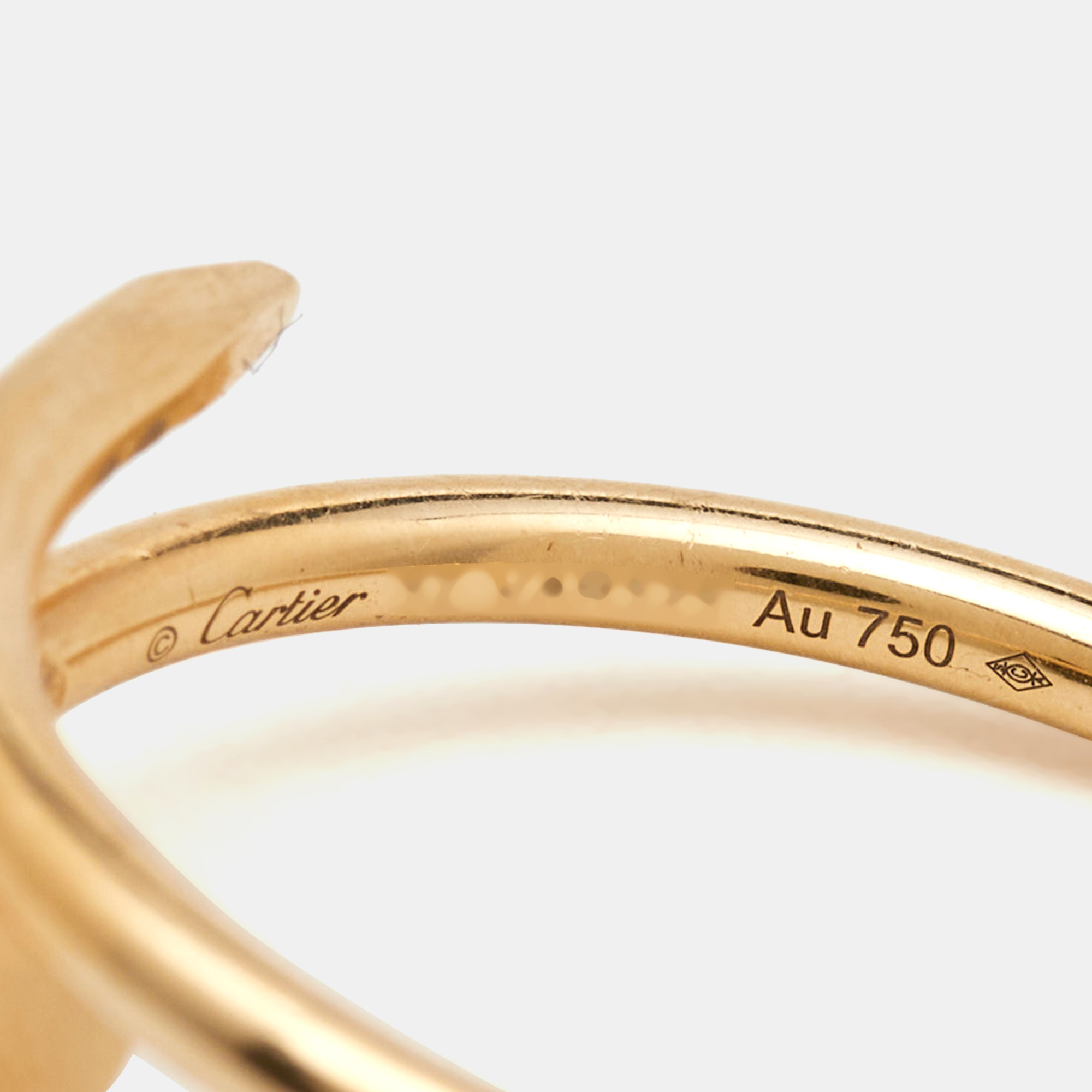 Cartier Juste Un Clou 18k Rose Gold Small Model Ring Size 57 