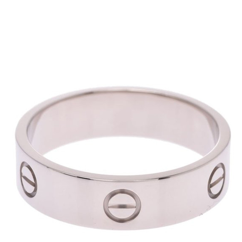 

Cartier Love 18K White Gold Ring Size