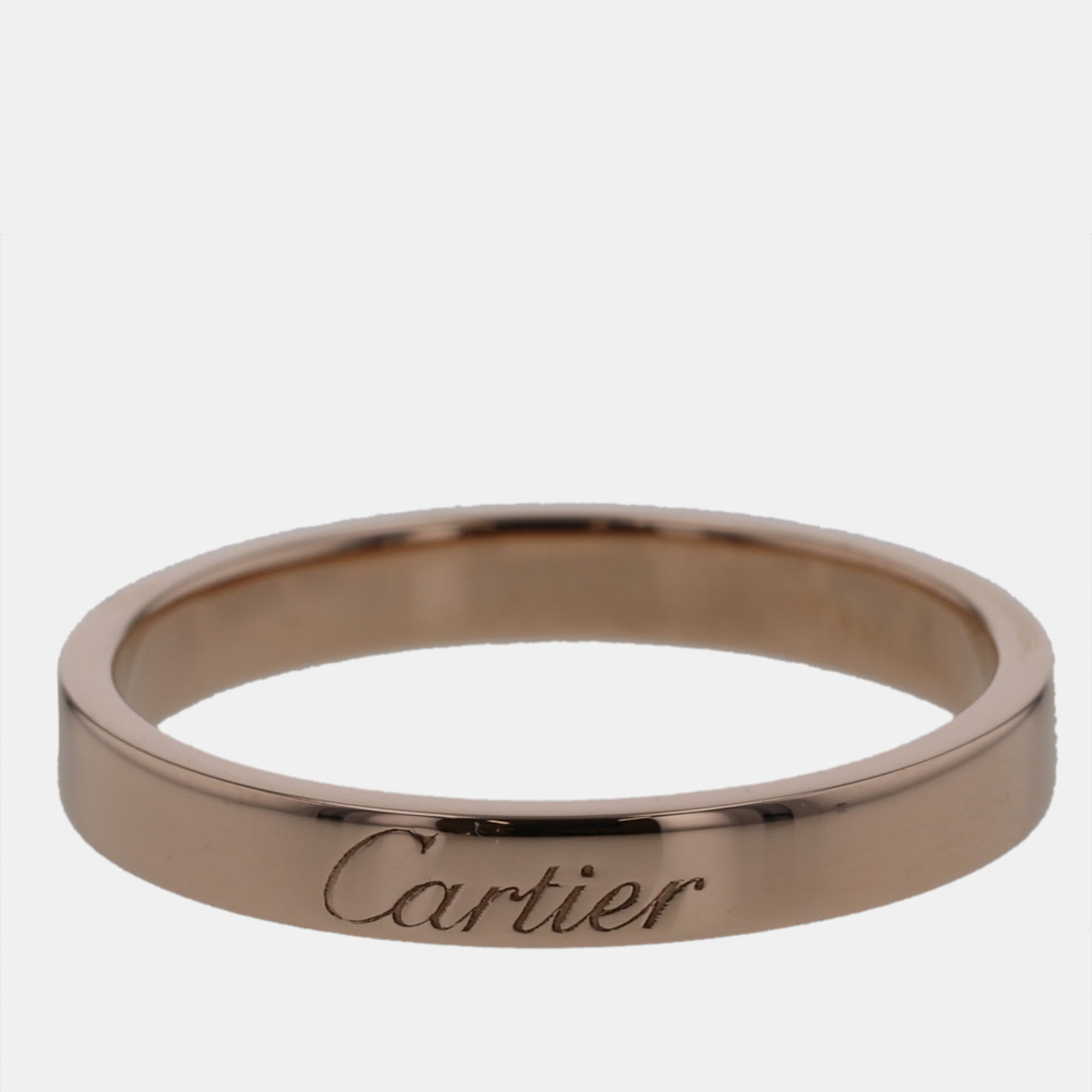 

Cartier 18K Rose Gold C De Cartier Wedding Ring Size, Pink