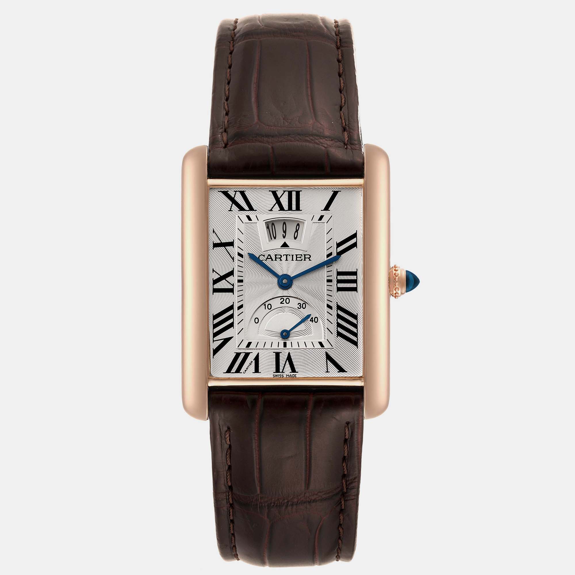 

Cartier Tank Louis XL Power Reserve Rose Gold Men's Watch 30 mm, Silver