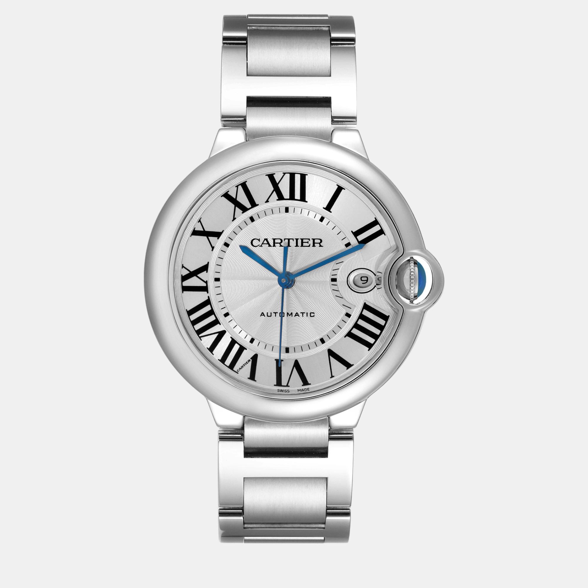 

Cartier Ballon Bleu Silver Dial Steel Men's Watch 42.0 mm