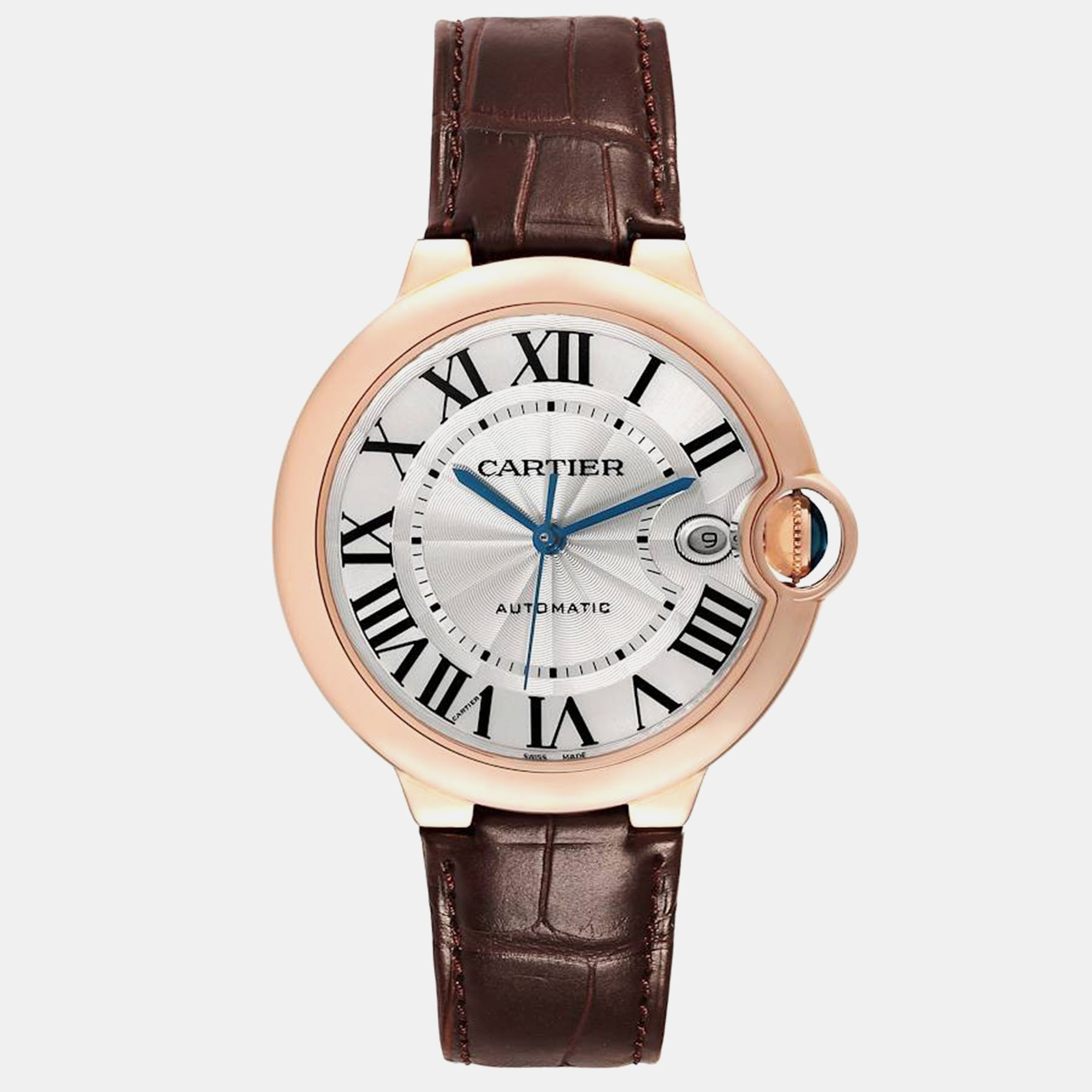 

Cartier Ballon Bleu Rose Gold Silver Dial Men's Watch 40 mm