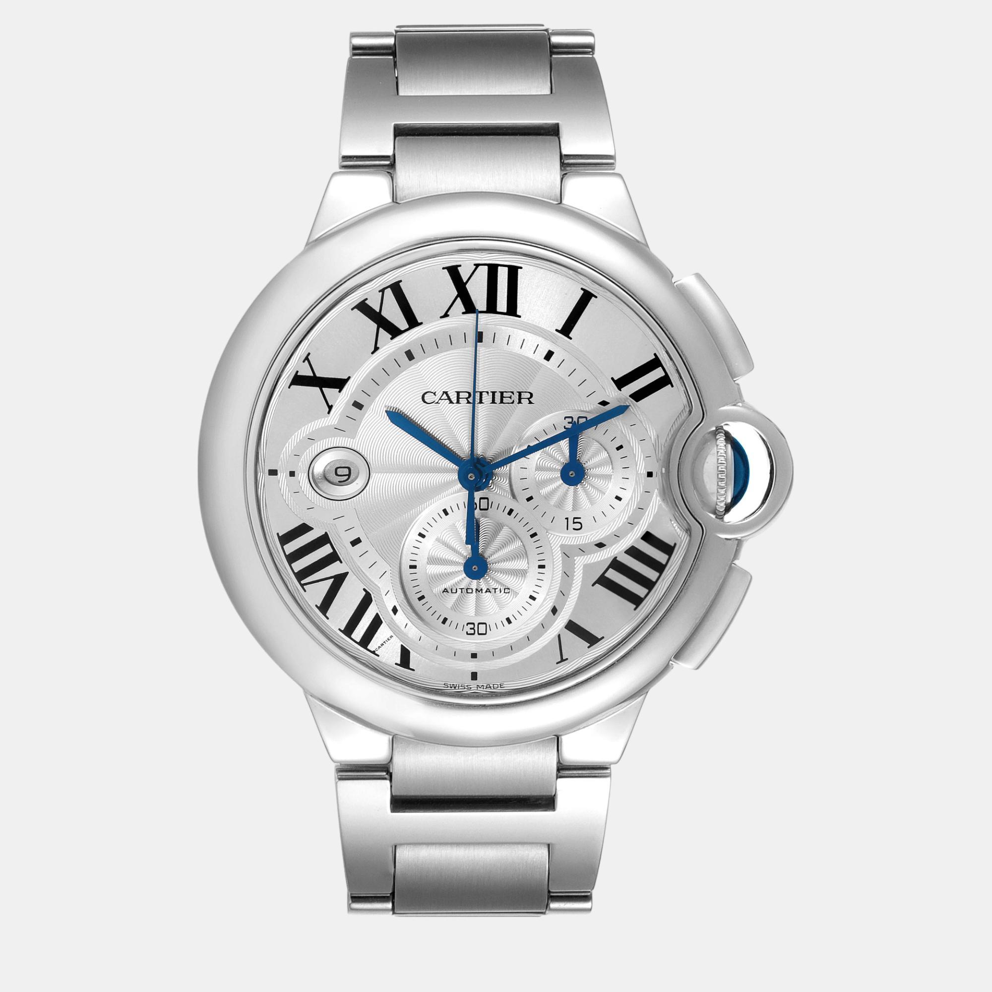 

Cartier Ballon Bleu XL Silver Dial Steel Men's Watch 44.0 mm