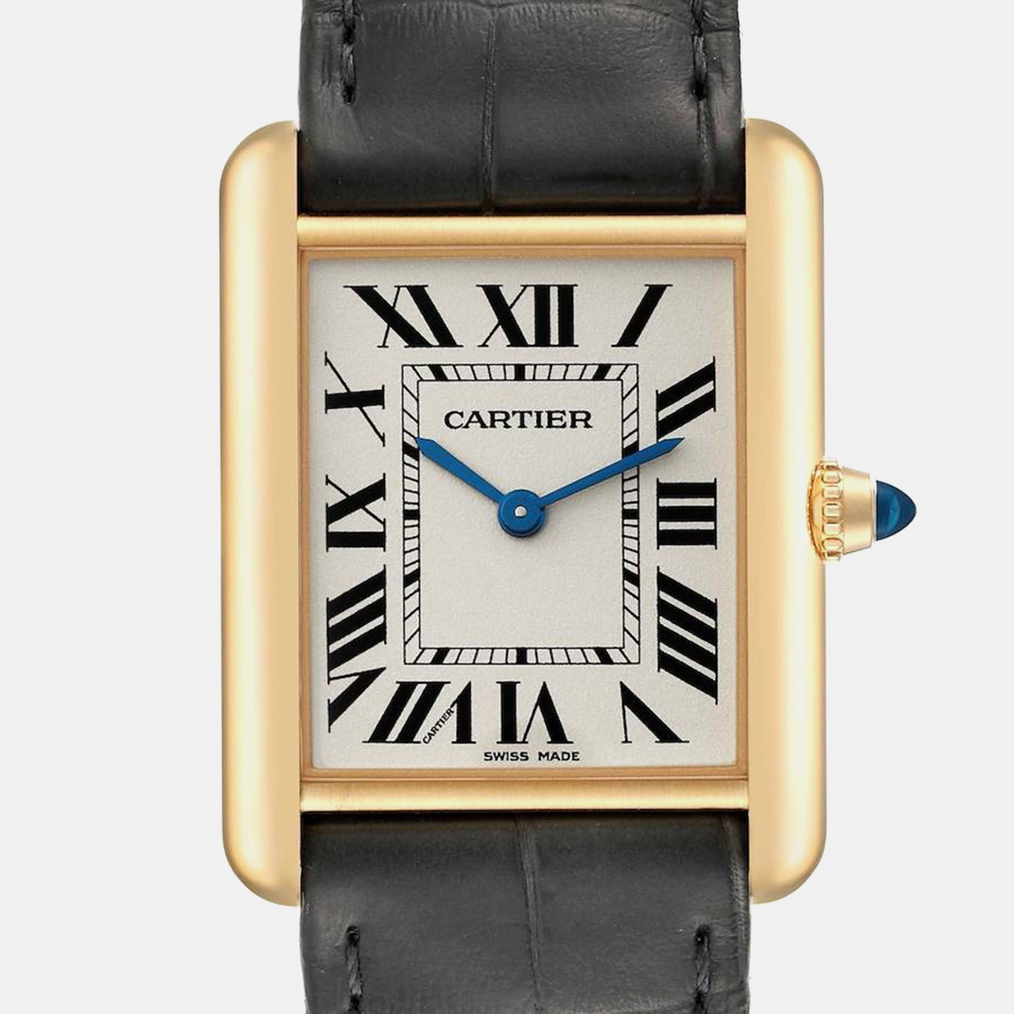 

Cartier Tank Louis Yellow Gold Silver Dial Mens Watch WGTA0067 33.7 mm x 25.5 mm