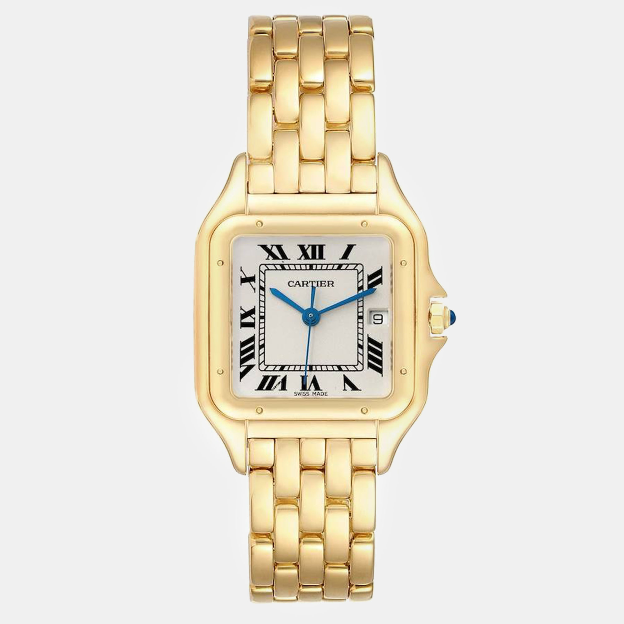 

Cartier Panthere XL Yellow Gold Men's Watch 29 mm, Silver