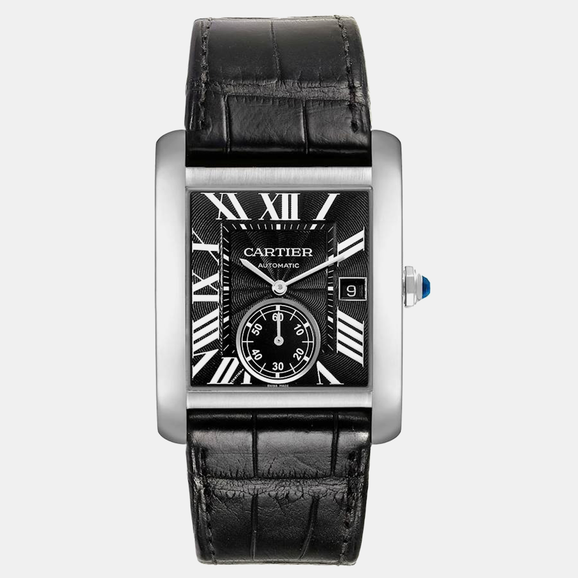 

Cartier Tank MC Black Dial Steel Men's Watch 34.3 mm