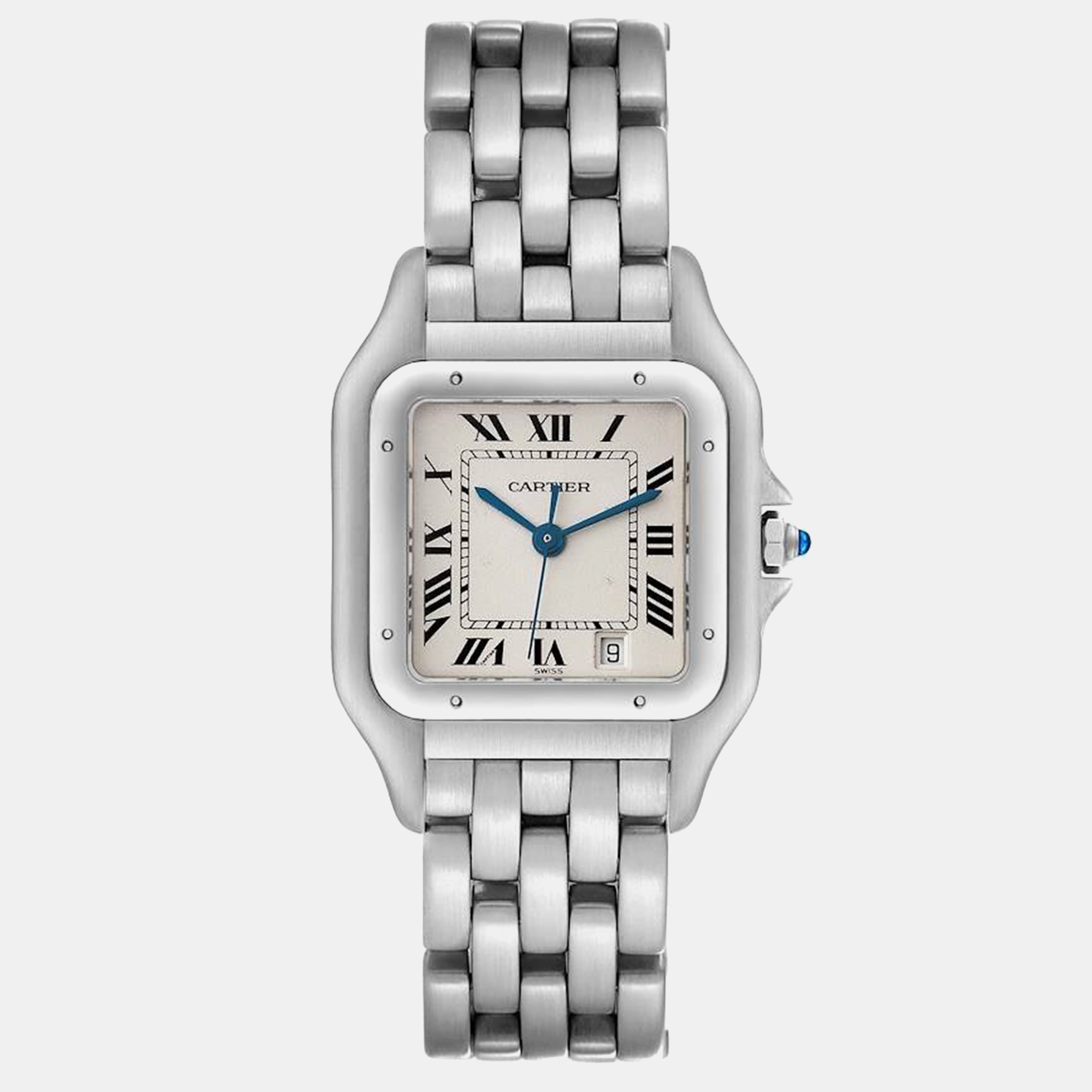 

Cartier Panthere Jumbo Stainless Steel Men's Watch 29.0 mm, Silver