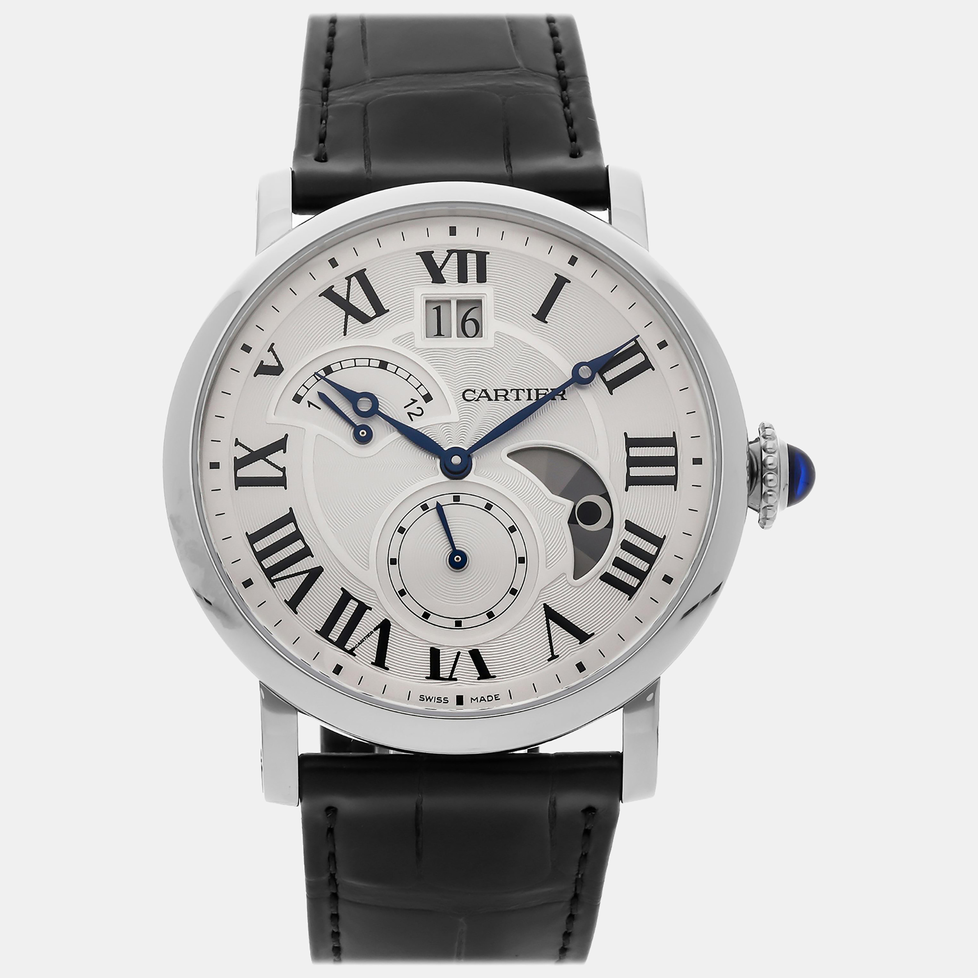 This authentic Cartier watch is characterized by skillful craftsmanship and understated charm. Meticulously constructed to tell time in an elegant way it comes in a sturdy case and flaunts a seamless blend of innovative design and flawless style.