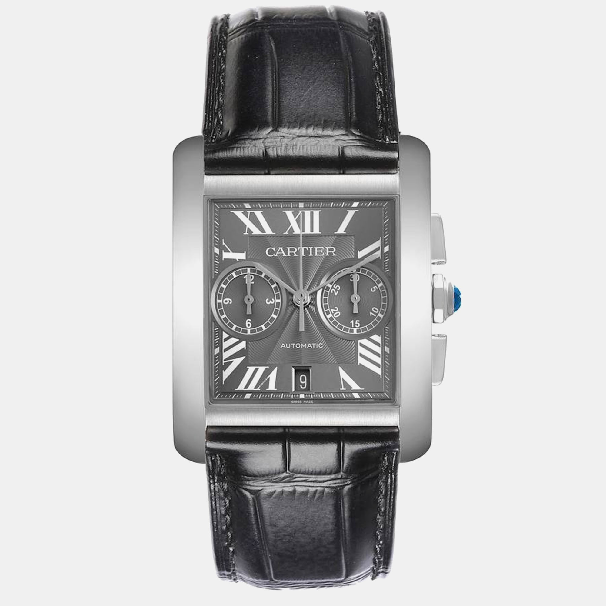 

Cartier Tank MC Grey Dial Steel Chronograph Mens Watch W5330008 34.3 mm x 44.0 mm