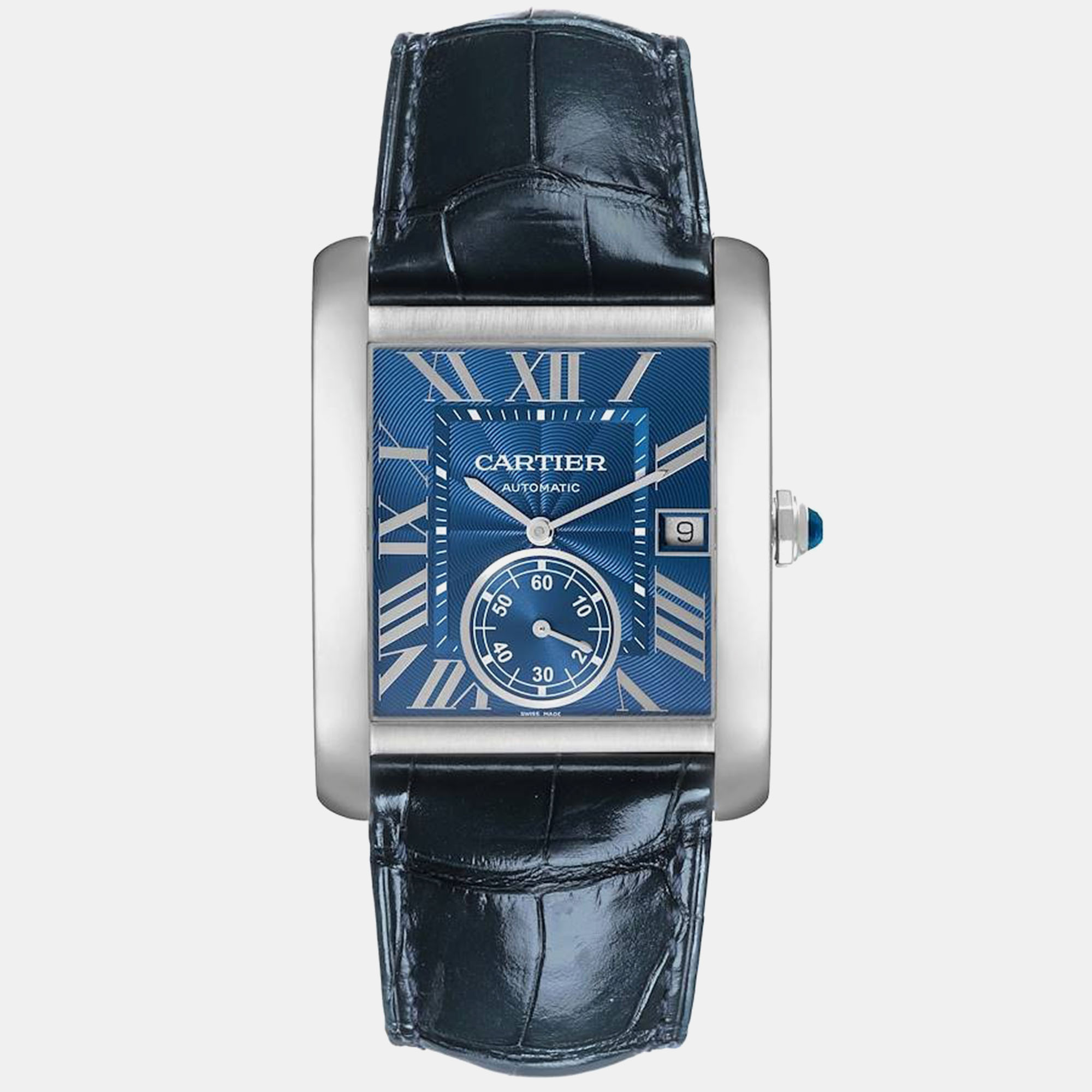 

Cartier Tank MC Blue Dial Automatic Steel Men's Watch 34.3 mm