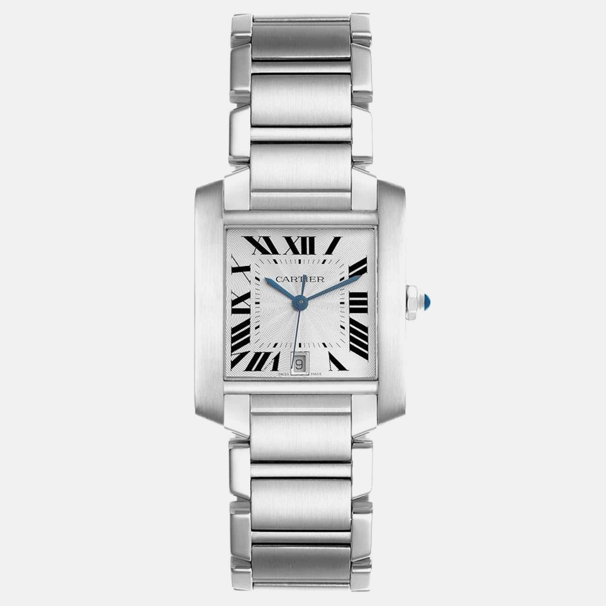 

Cartier Tank Francaise Large Automatic Steel Men's Watch 28.0 mm, Silver