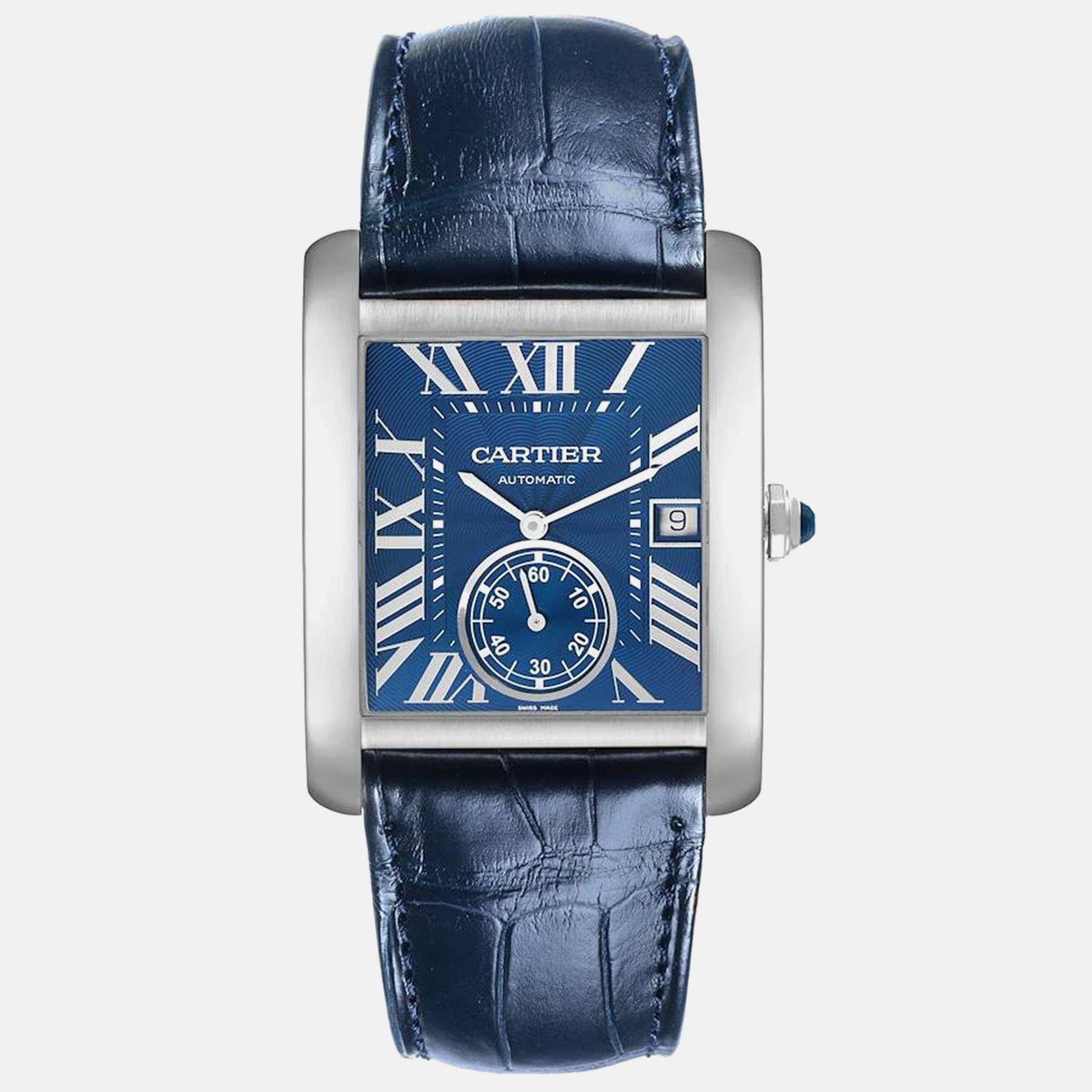 

Cartier Tank MC Blue Dial Automatic Steel Mens Watch WSTA0010 34.3 mm x 44 mm