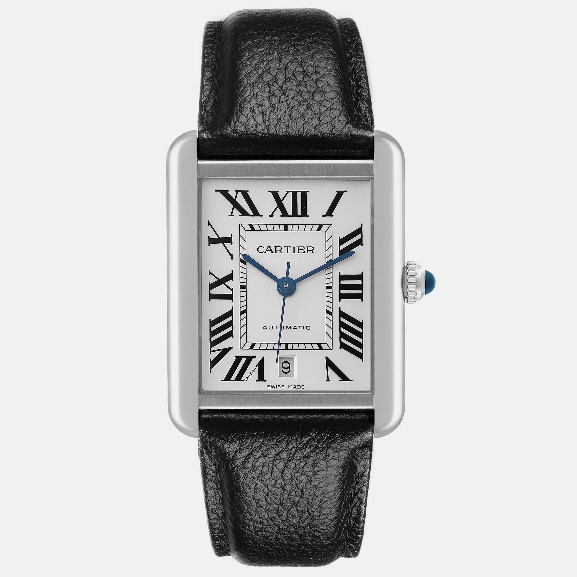 

Cartier Tank Solo XL Automatic Silver Dial Steel Men's Watch W5200027 31 x 40.85 mm