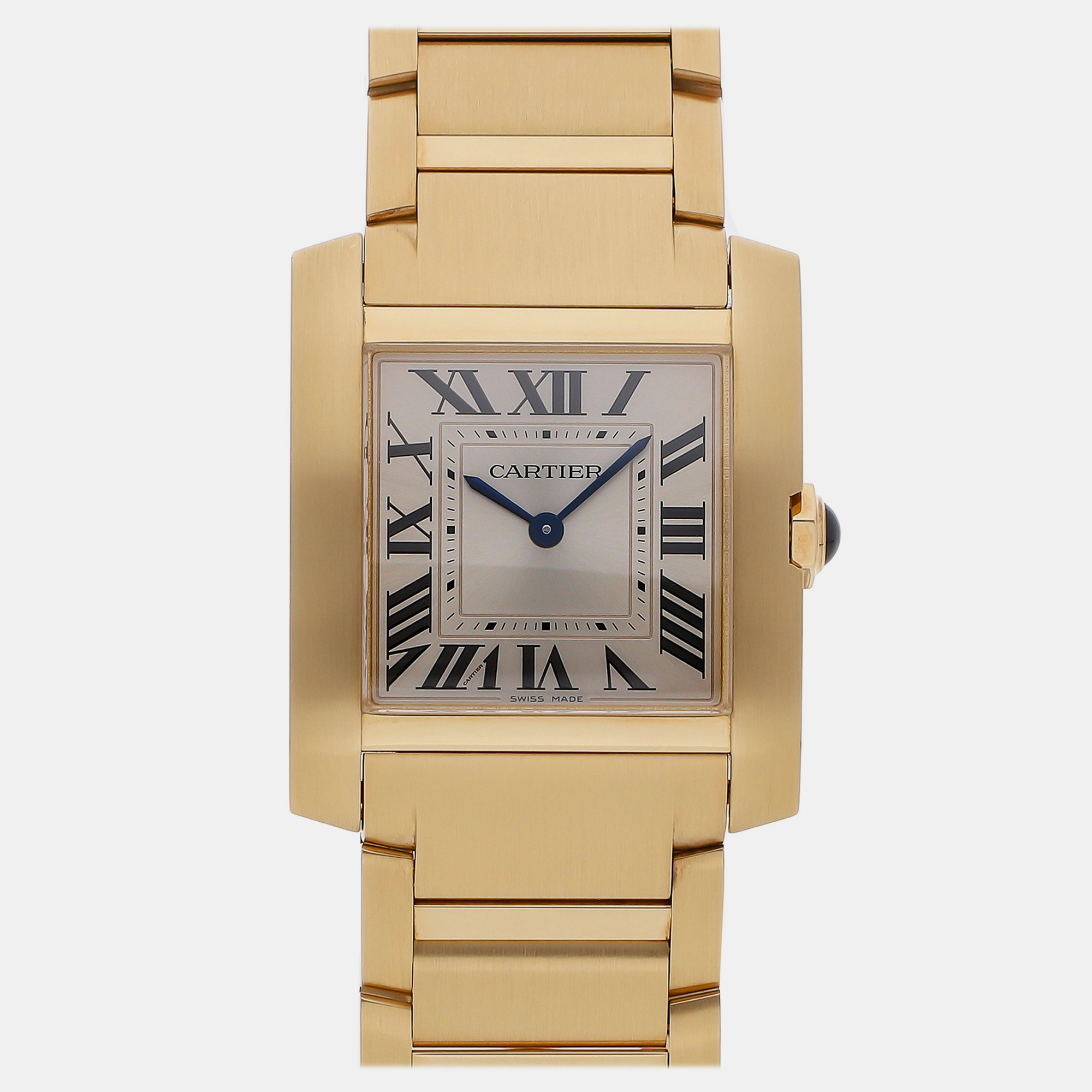 

Pre-Owned Cartier Tank Medium Model Francaise WGTA0113, Gold