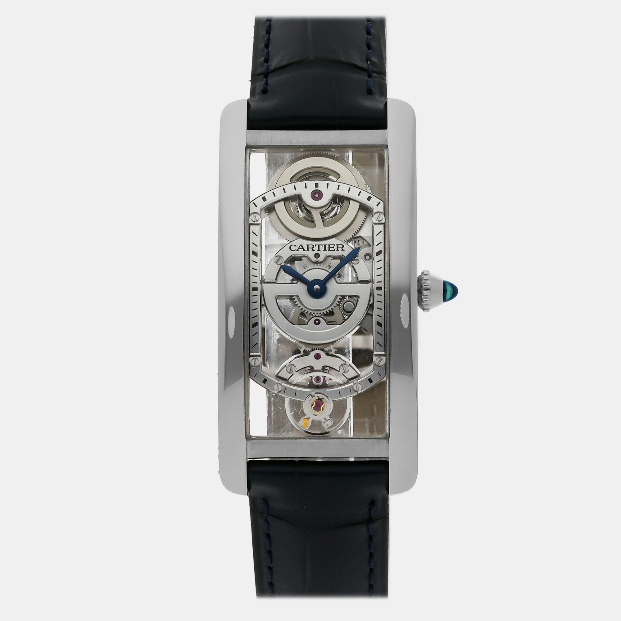 

Pre-Owned Cartier Tank Cintree Large Model WHTA0022, Silver