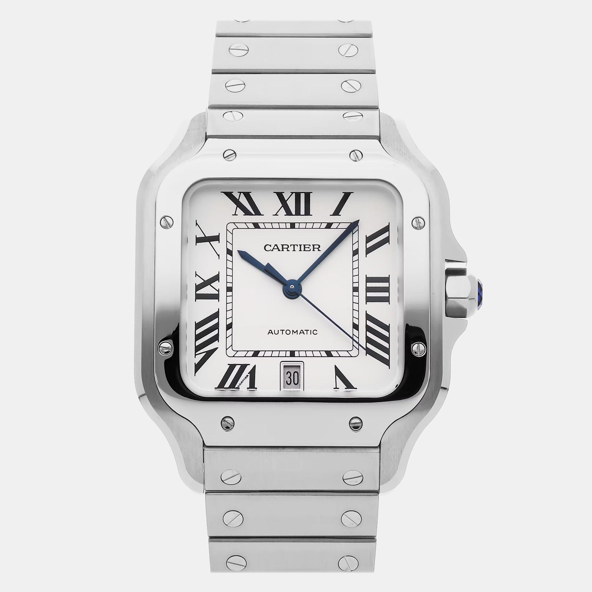 

Pre-Owned Cartier Santos Large Model WSSA0018, White