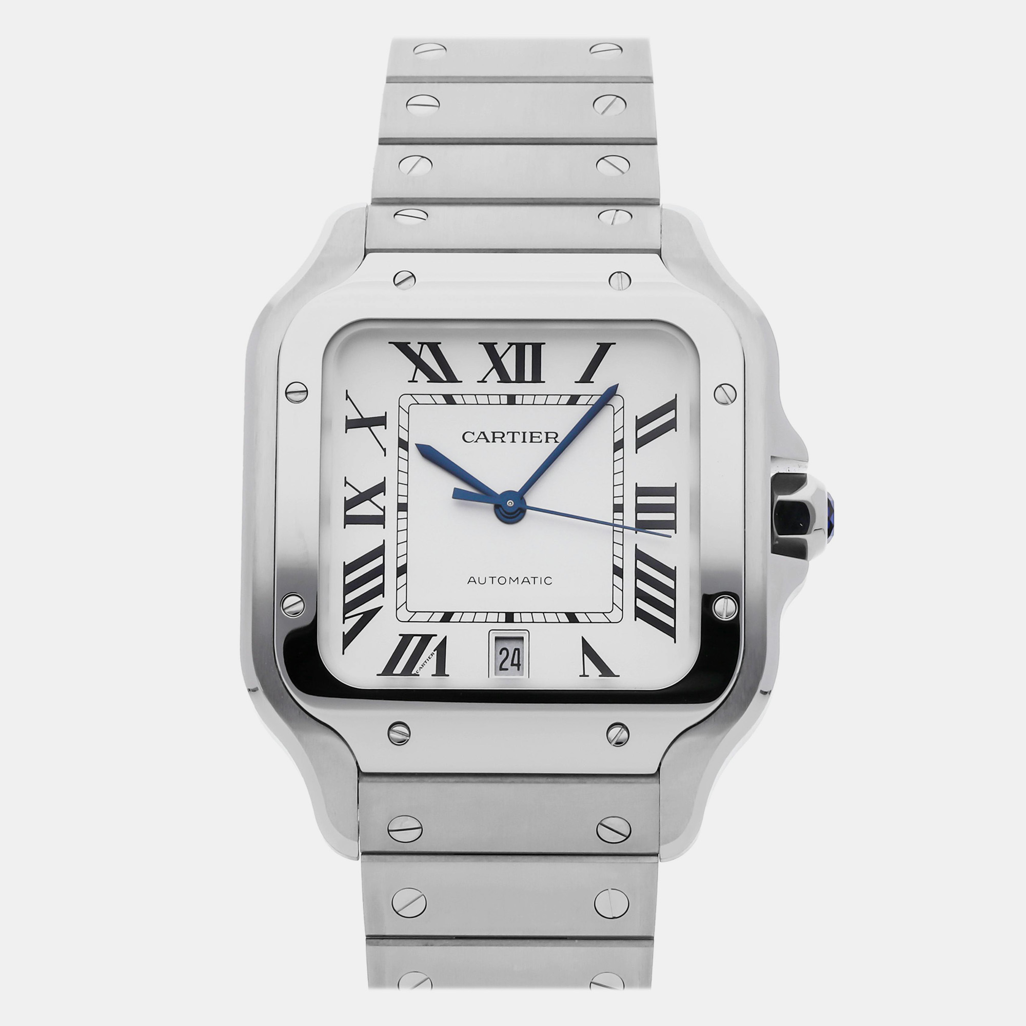 

Pre-Owned Cartier Santos Large Model WSSA0018, Silver