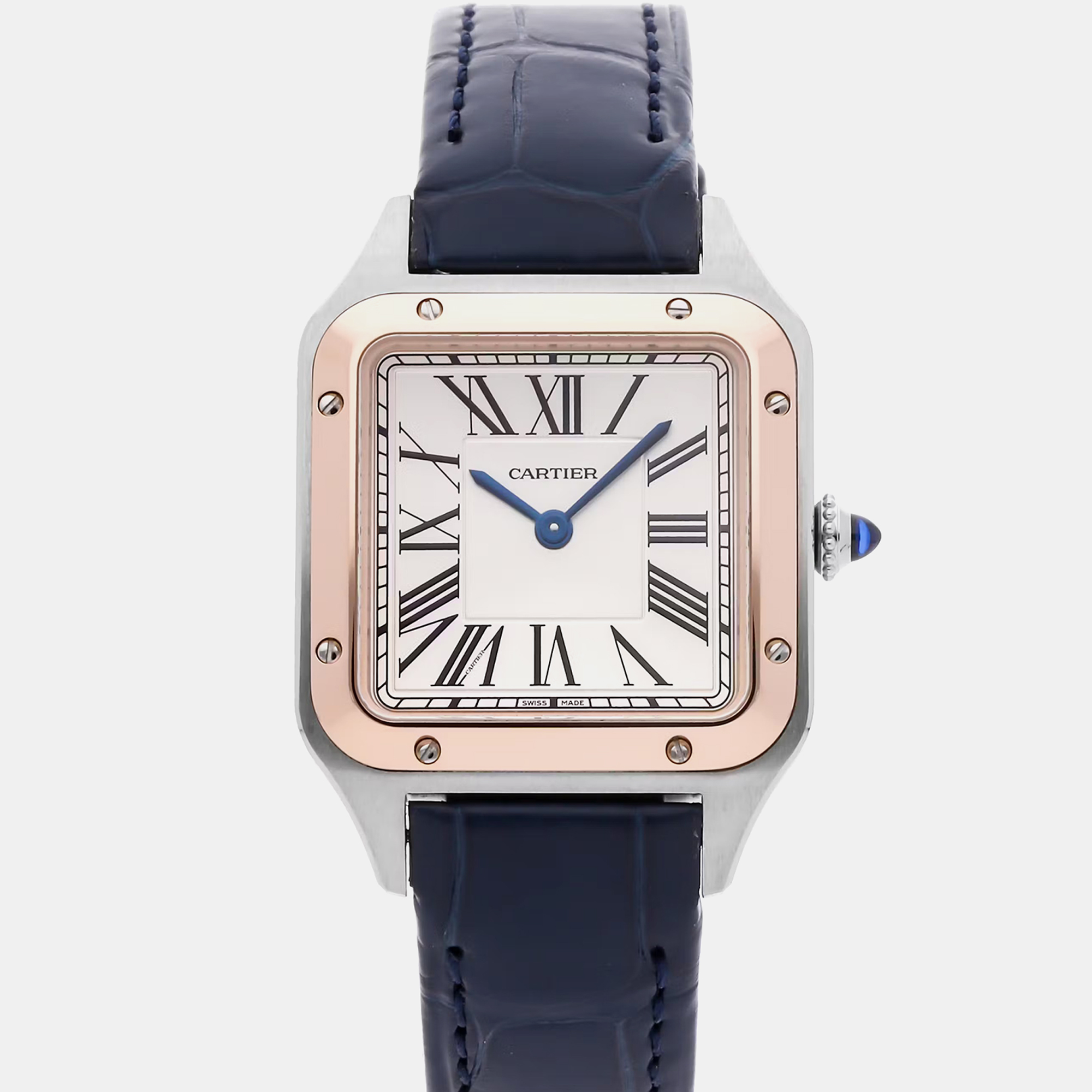 

Pre-Owned Cartier Santos-Dumont Small Model W2SA0012, Silver