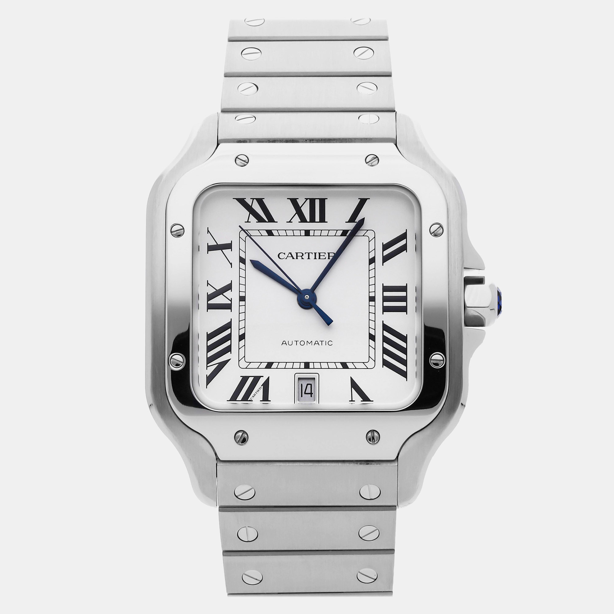 

Pre-Owned Cartier Santos Large Model WSSA0018, Silver