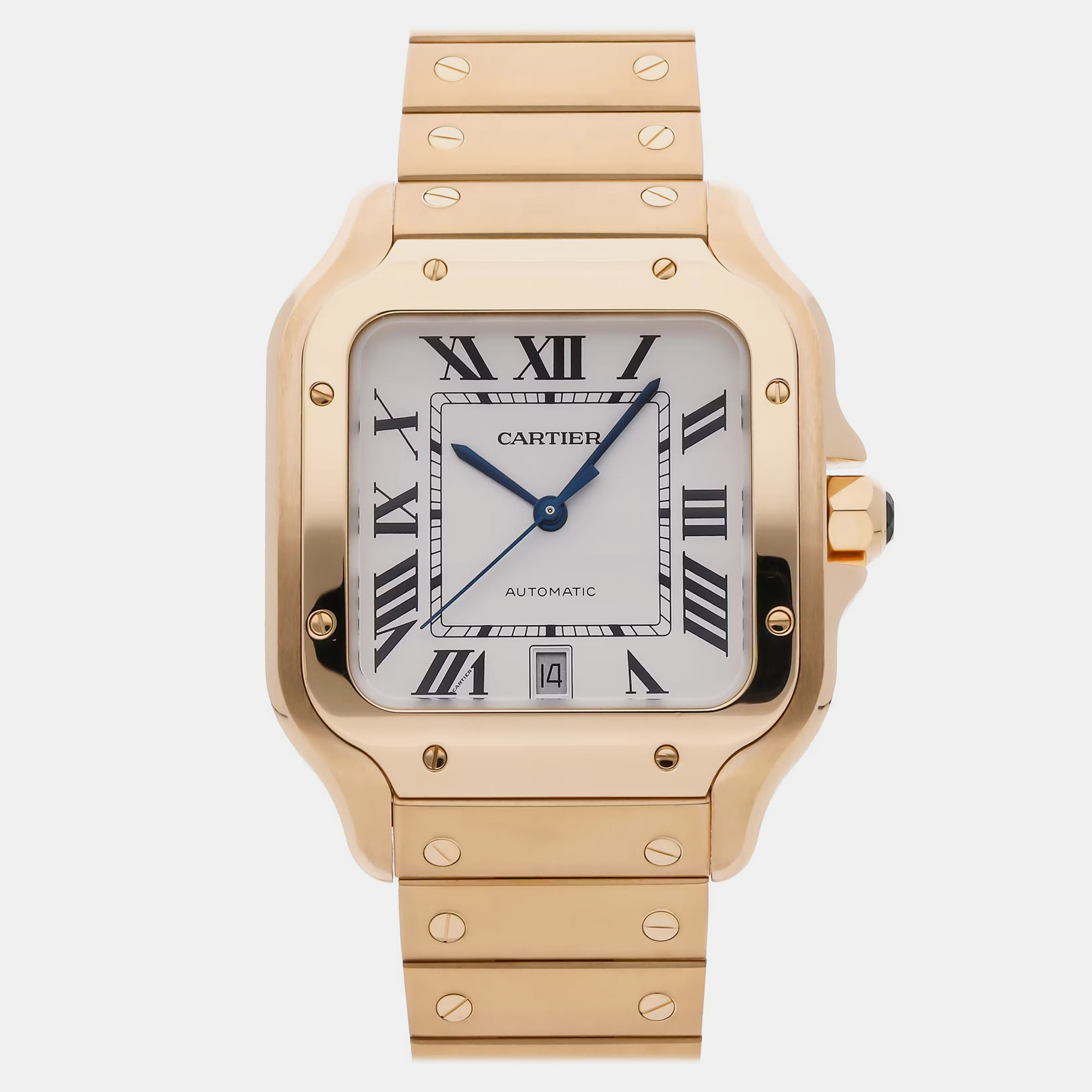 

Pre-Owned Cartier Santos Large WGSA0029, White