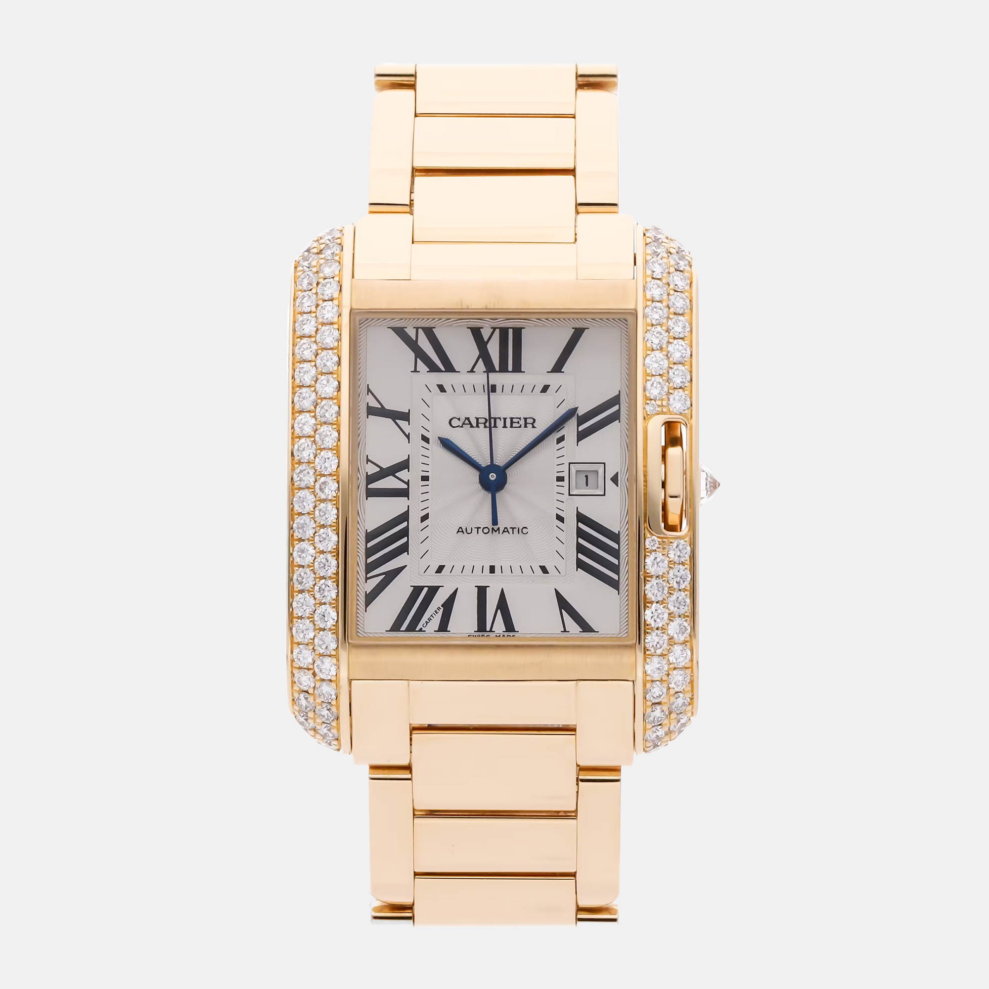 

Pre-Owned Cartier Tank Anglaise WT100006, Silver