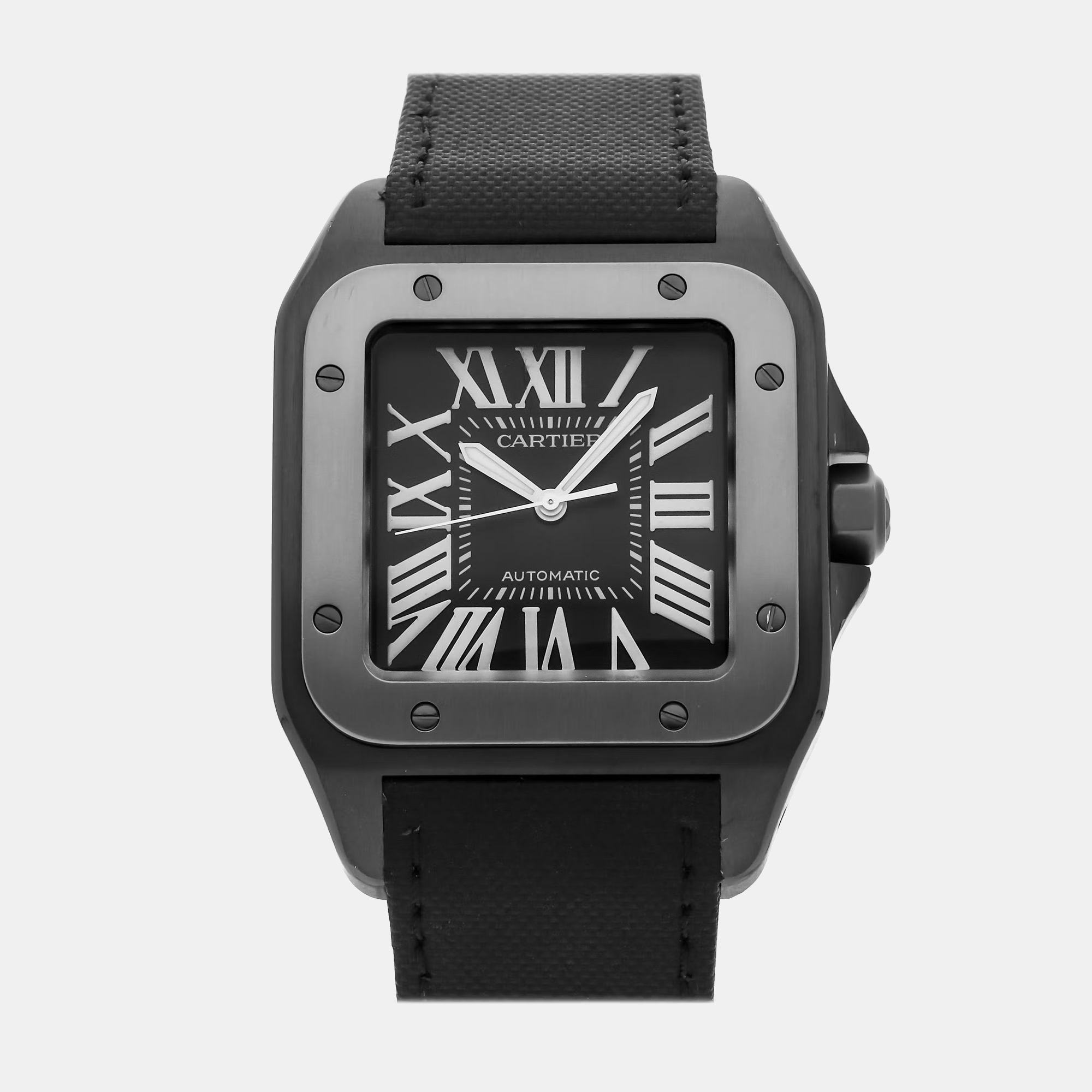 

Pre-Owned Cartier Santos 100 Large W2020010, Black