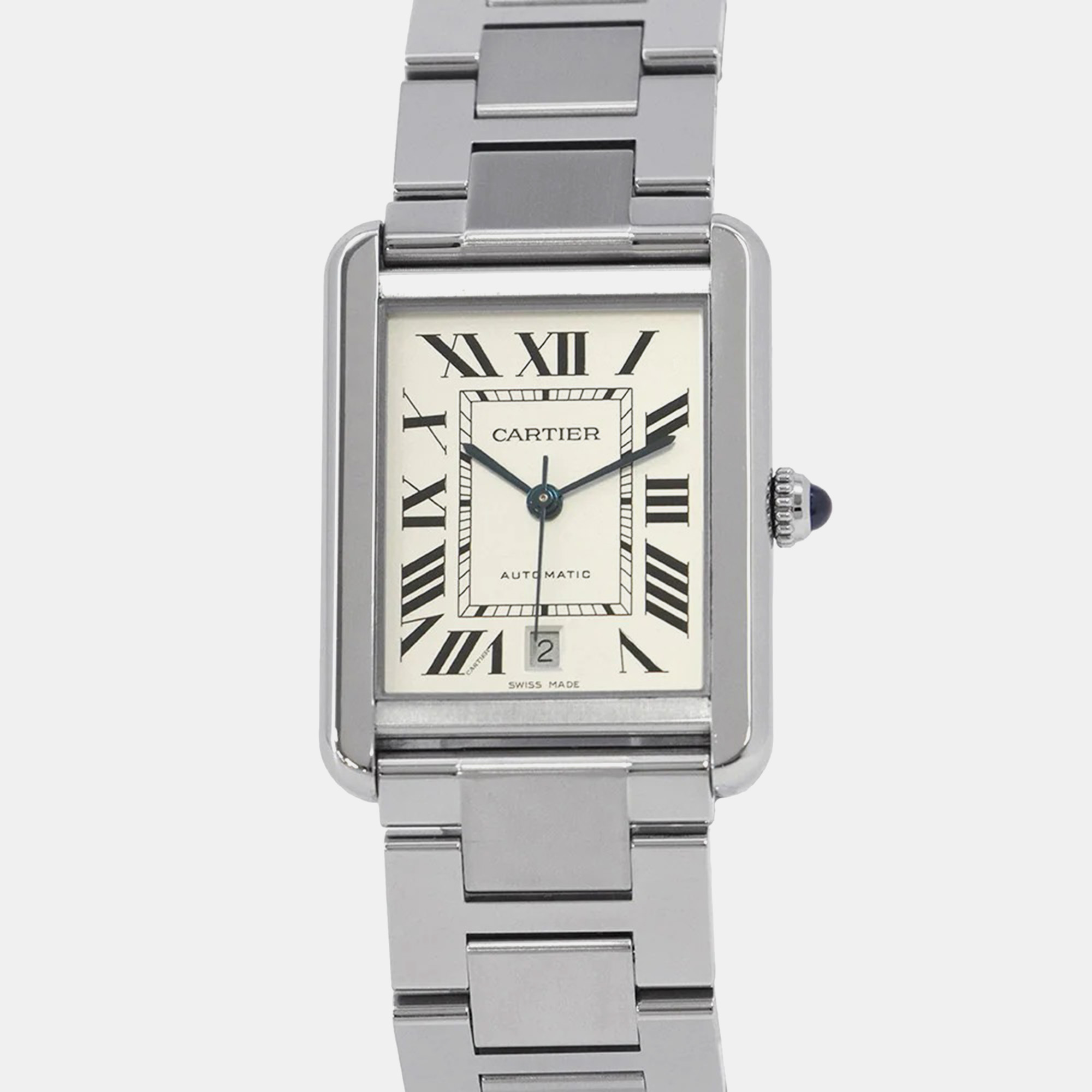 Cartier Tank Solo W5200028 Automatic Silver Stainless Steel Men’s Wristwatch 31 mm