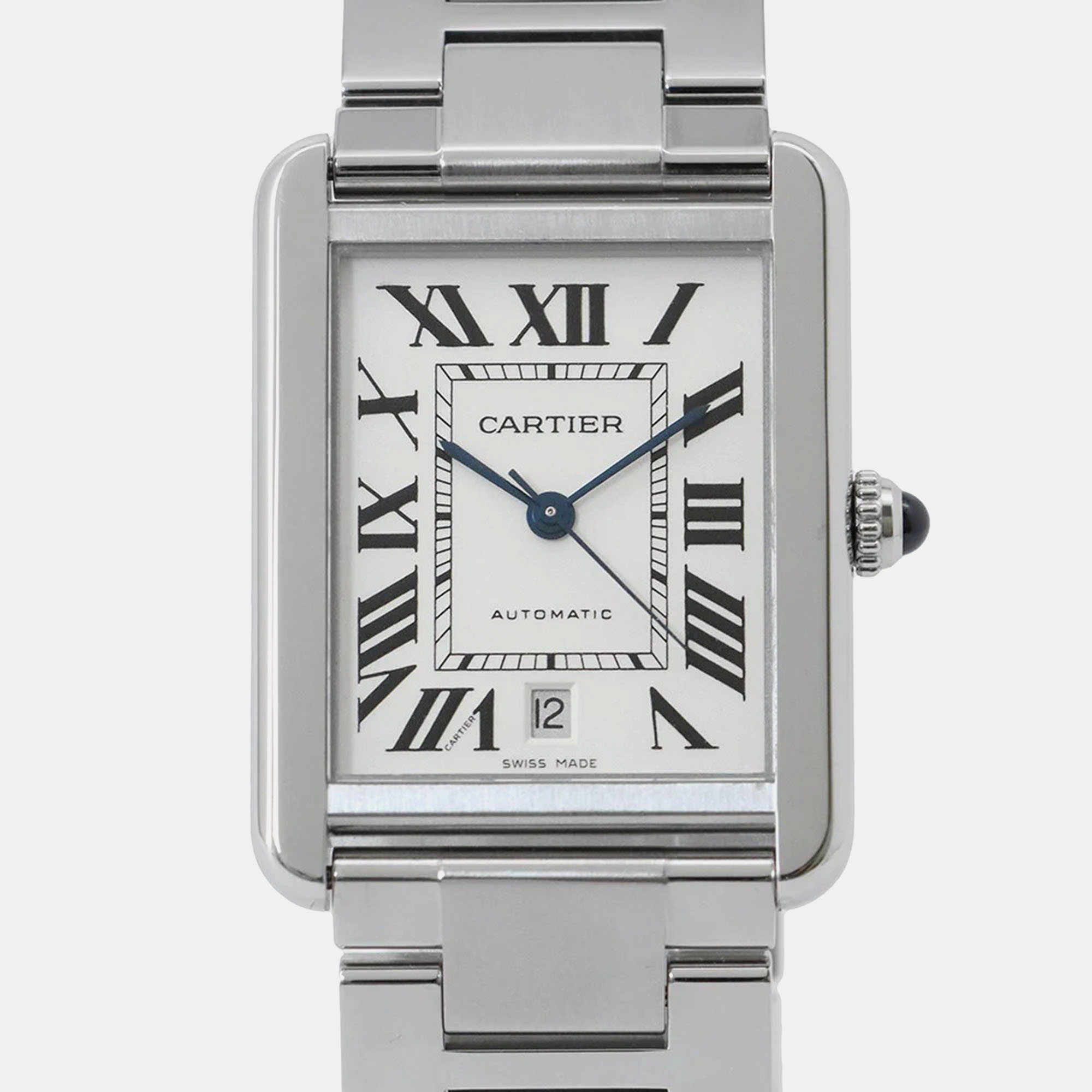 

Cartier Tank Solo W5200028 Automatic Silver Stainless Steel Men's Wristwatch