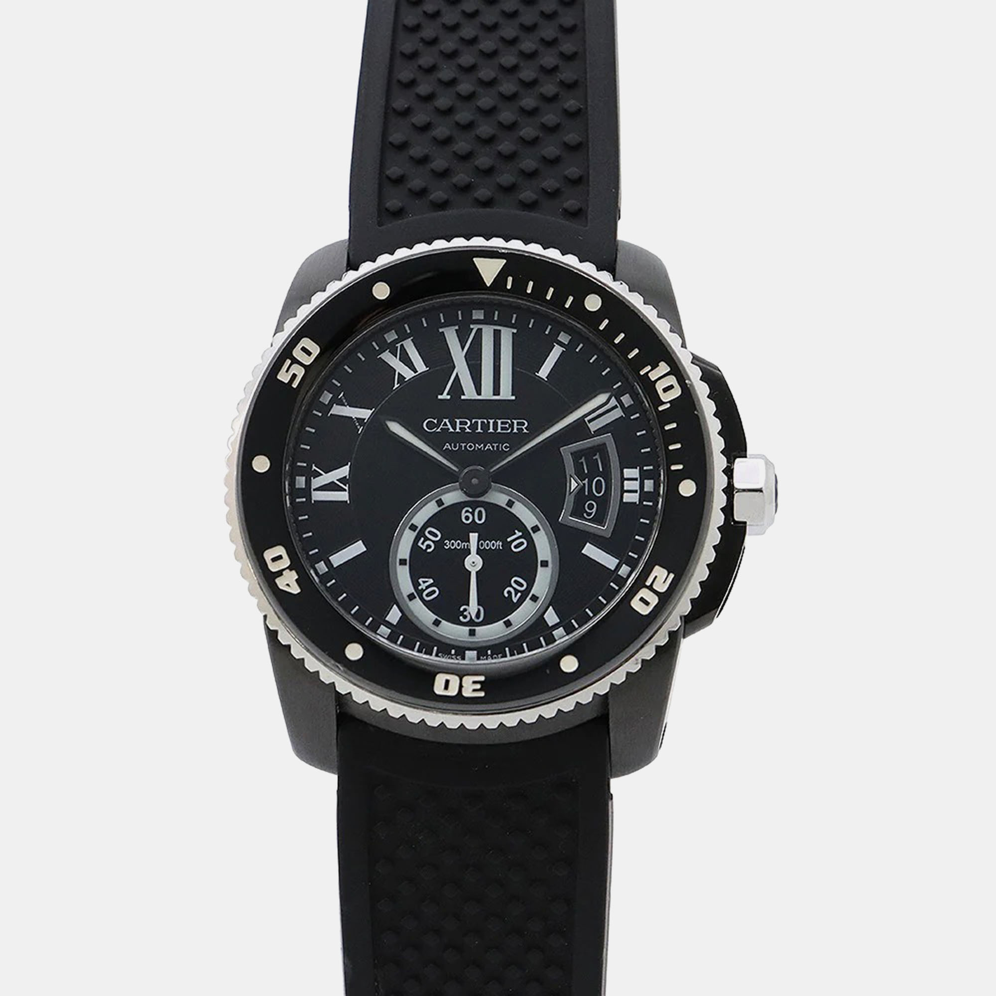 Cartier Calibre de Cartier WSCA0006 Automatic Black Stainless Steel Men’s Wristwatch 42 mm