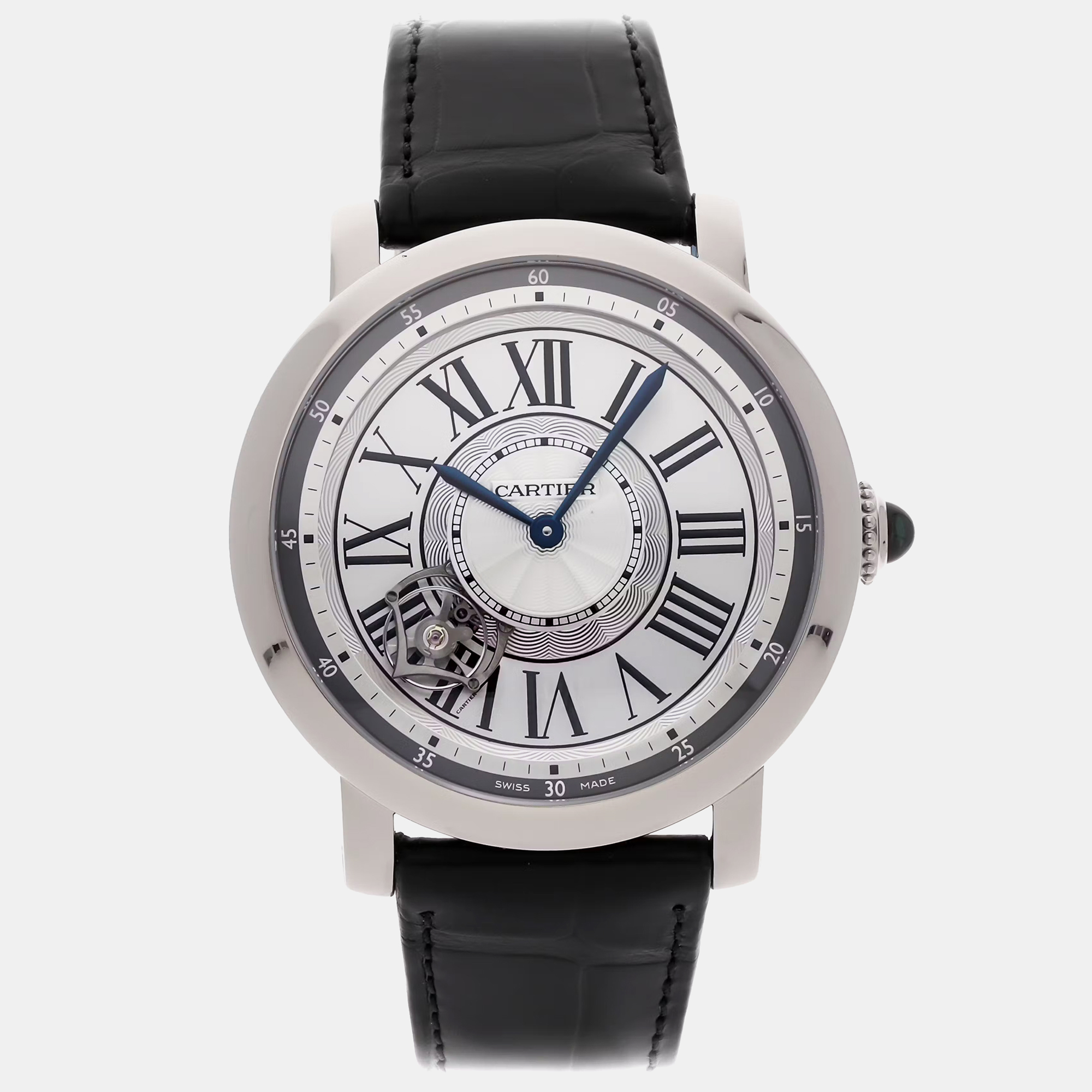 

Pre-Owned Cartier Rotonde de Cartier Chronograph WSRO0002 Automatic Men's Wristwatch, Silver