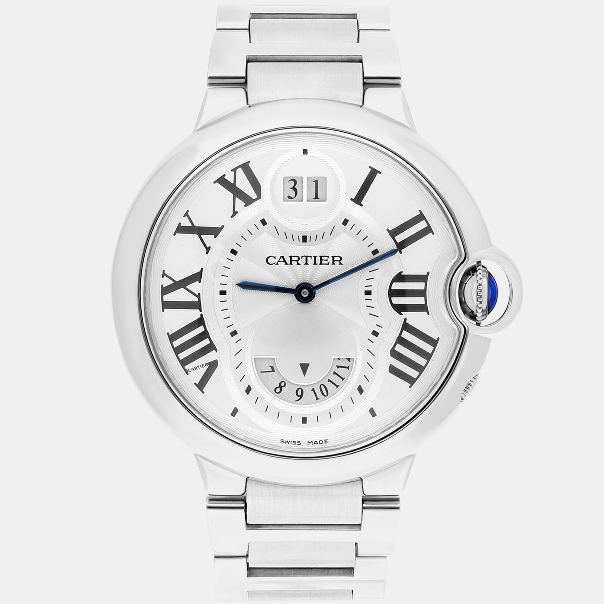 

Cartier Ballon Bleu W6920011 Quartz Silver Stainless Steel Men's Wristwatch 38 mm