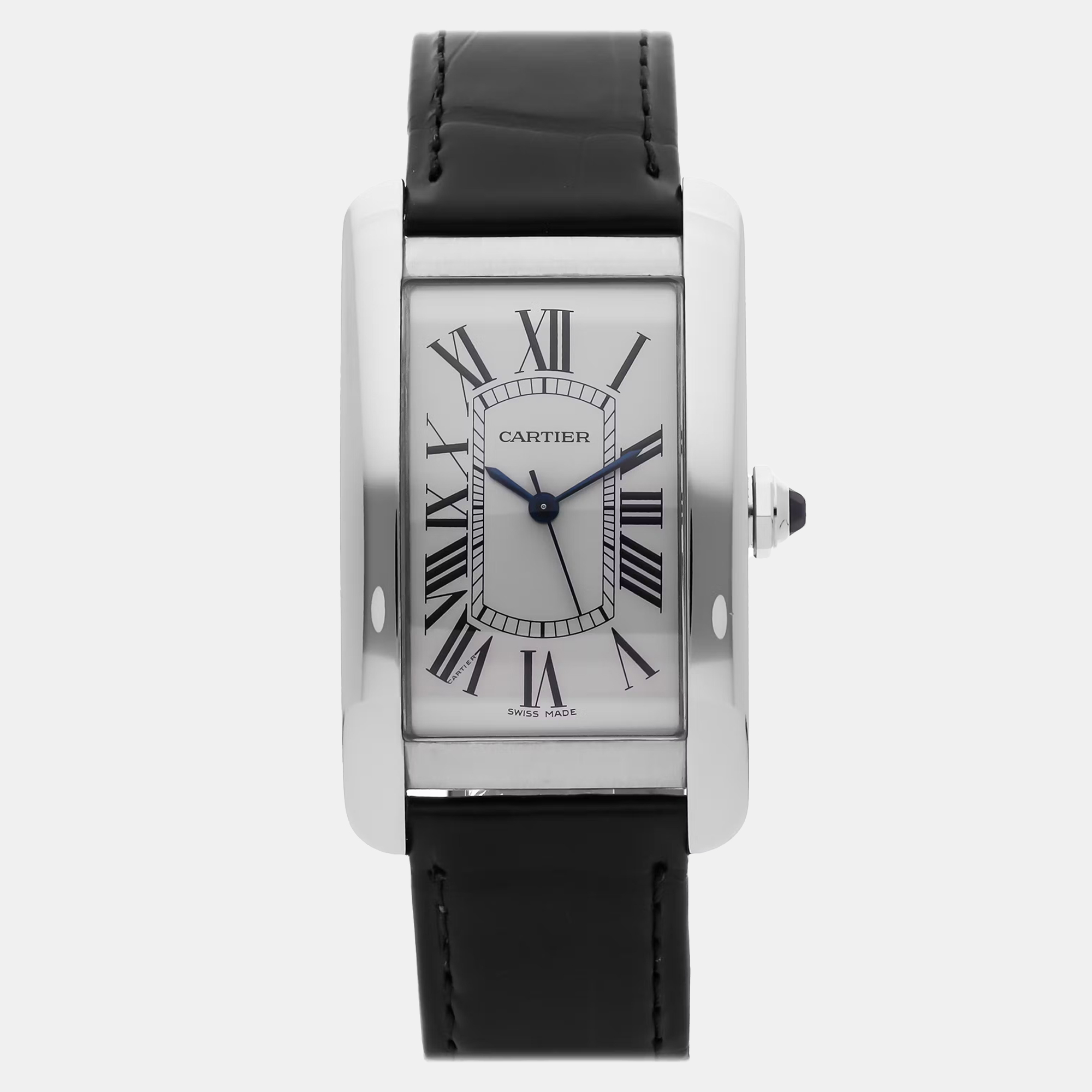 

Pre-Owned Cartier Tank Americaine Large Model WSTA0018 Men's Watch 26 mm, Silver