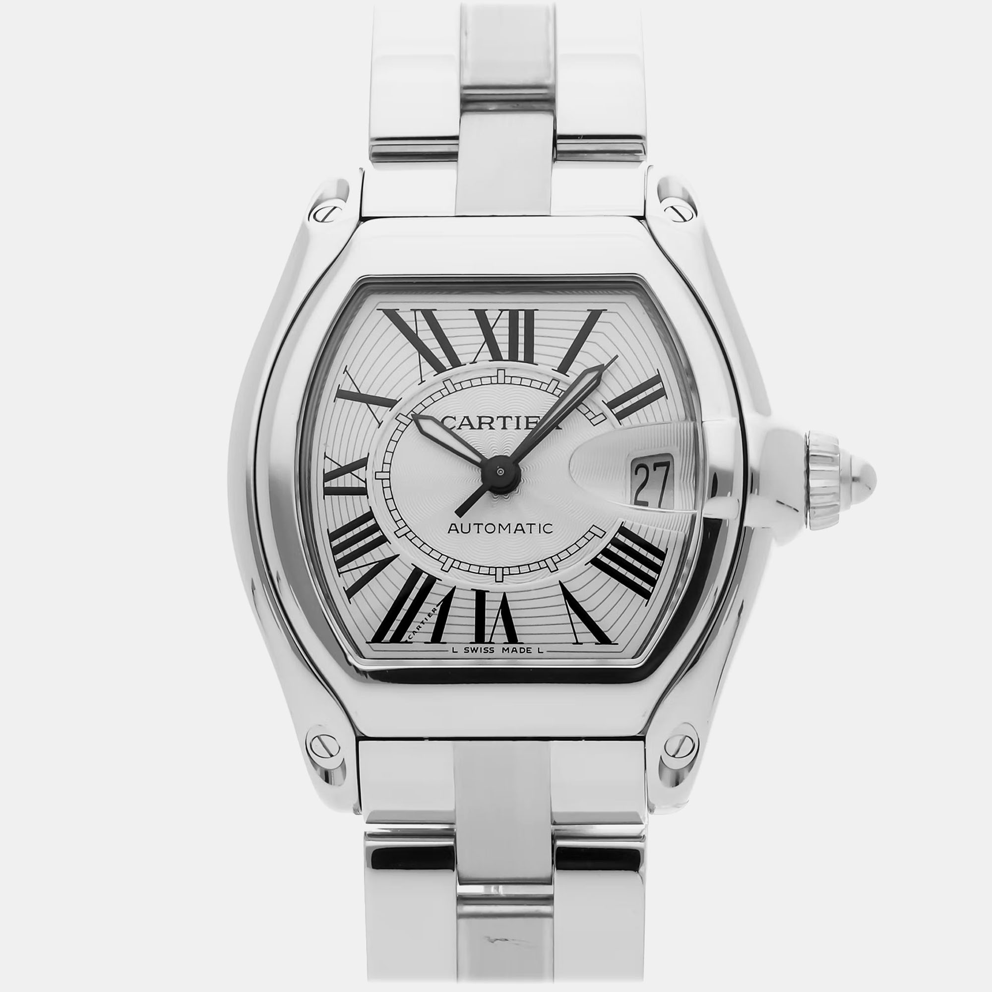 

Pre-Owned Cartier Roadster Large Model W62025V3 Men's Watch Automatic 38 mm, Silver