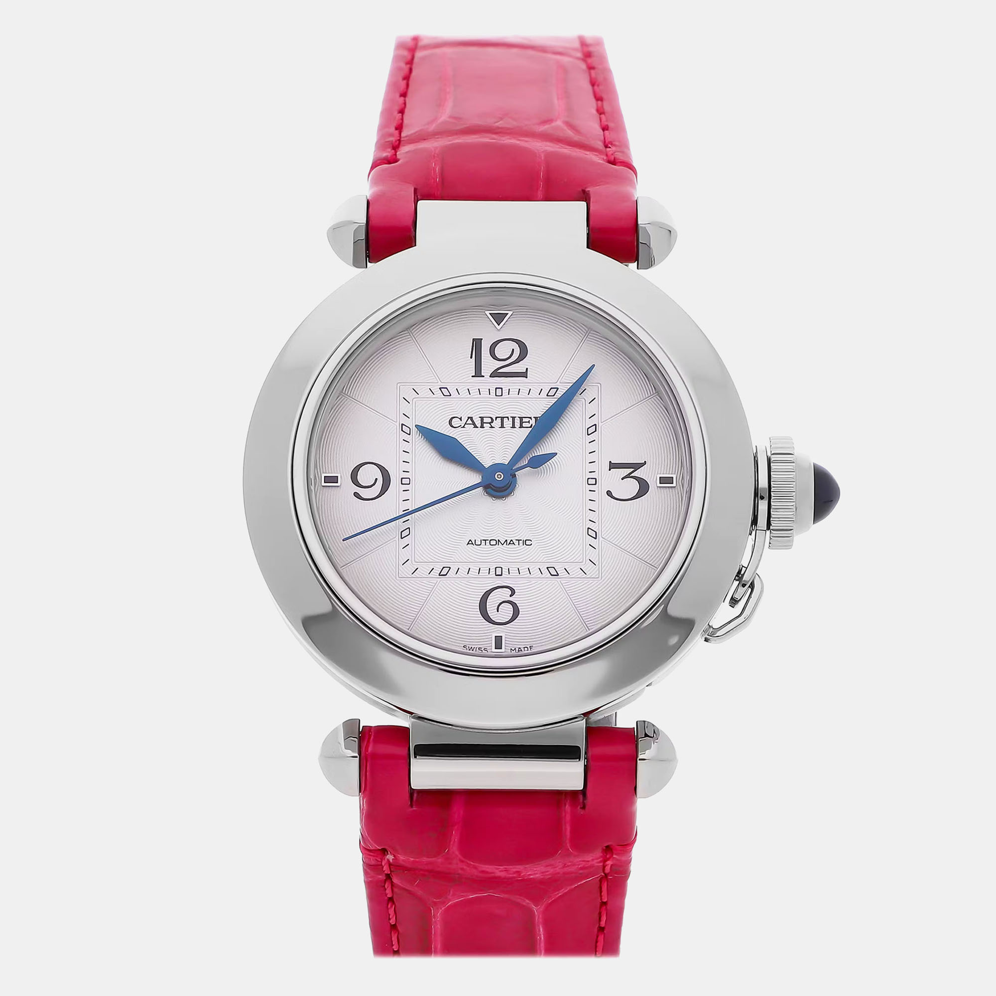 

Pre-Owned Cartier Pasha WSPA0012 Automatic Silver Stainless Steel Wristwatch