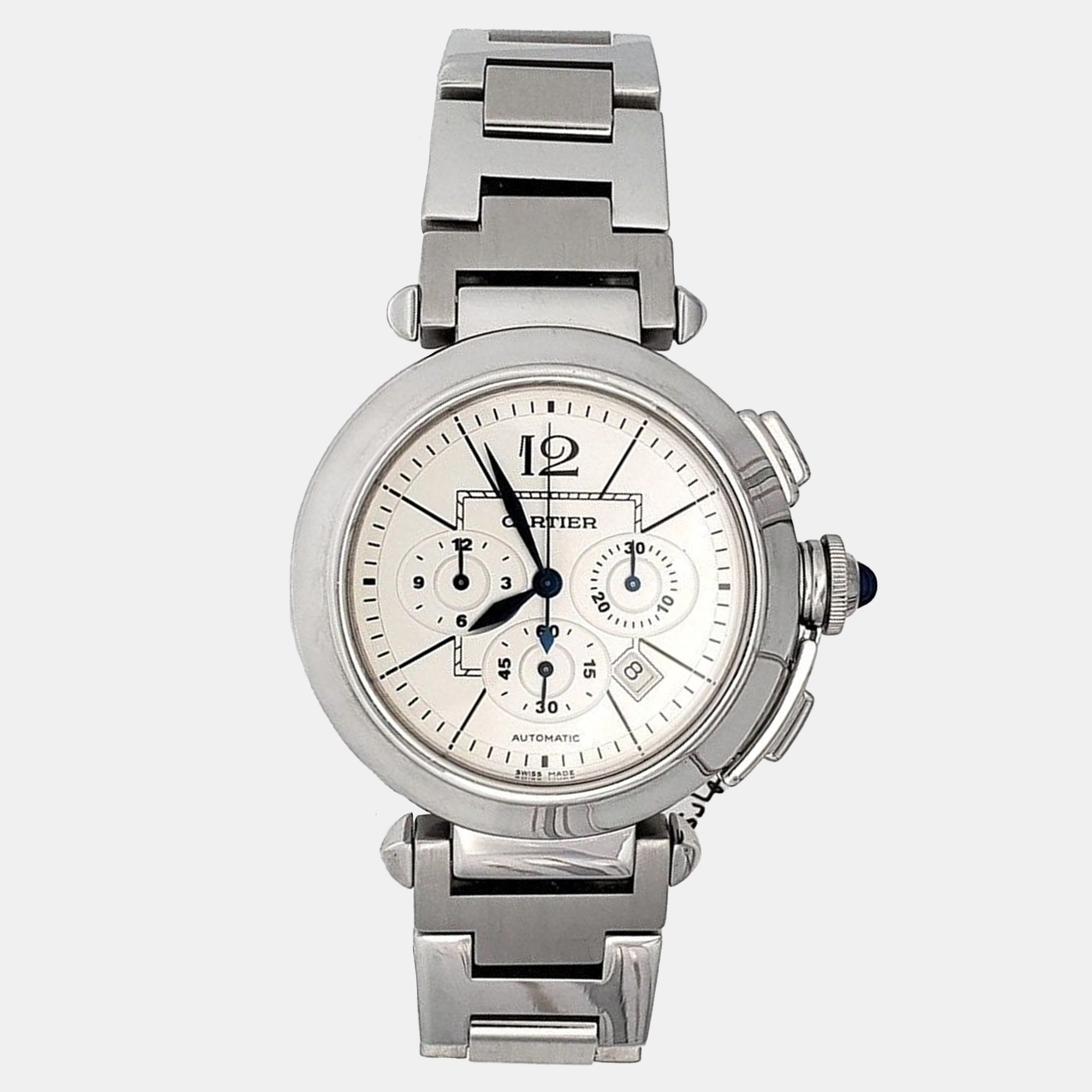 

Cartier Pasha W31085M7 Automatic Silver Stainless Steel Men's Wristwatch 42 mm