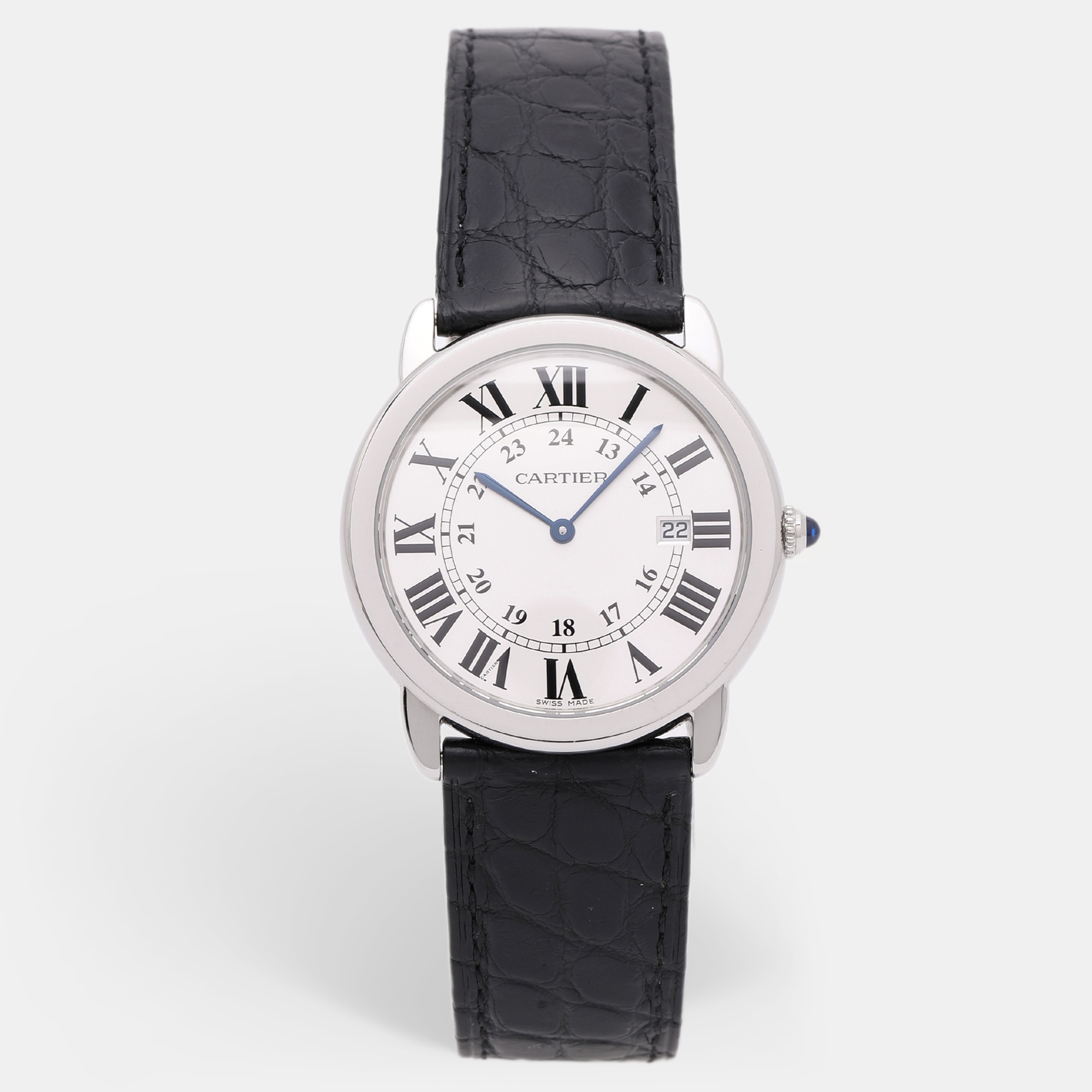 

Cartier Ronde Solo W6700255 Quartz Stainless Steel Men's Wristwatch, White