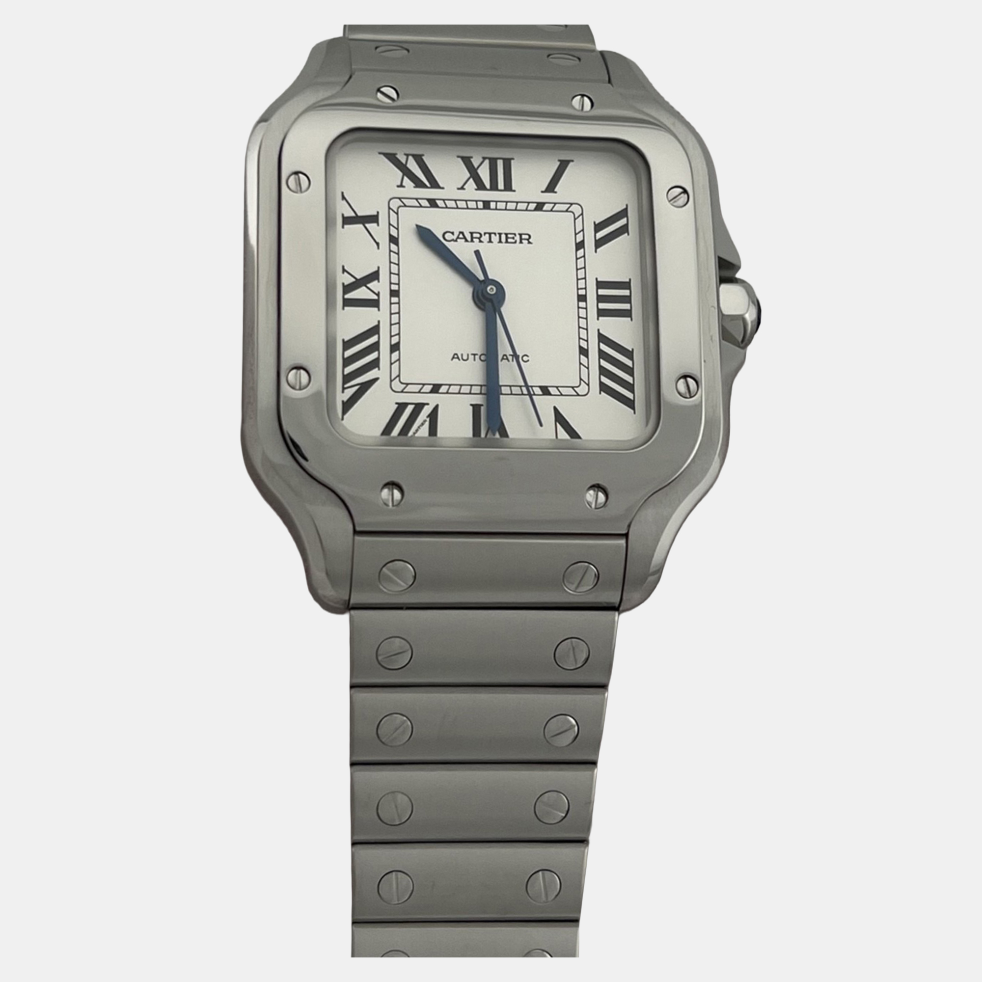 

Cartier Santos WSSA0029 Automatic Stainless Steel Men's Wristwatch 35 mm, White