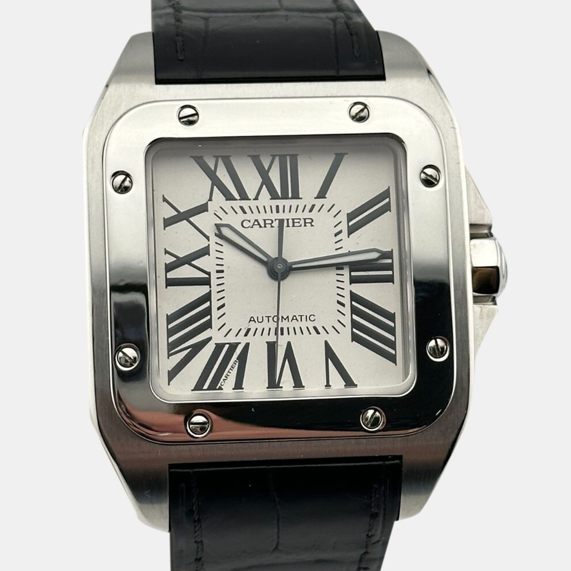 

Cartier Santos 100 XL 2656 Automatic Silver Stainless Steel Men's Wristwatch 38 mm