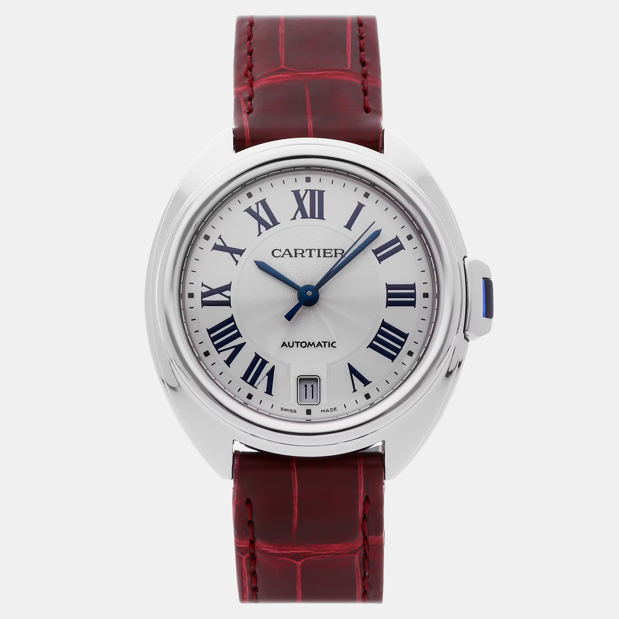 

Pre-Owned Cartier Cle De Cartier WSCL0017 Automatic Men's Watch 35 mm, Silver