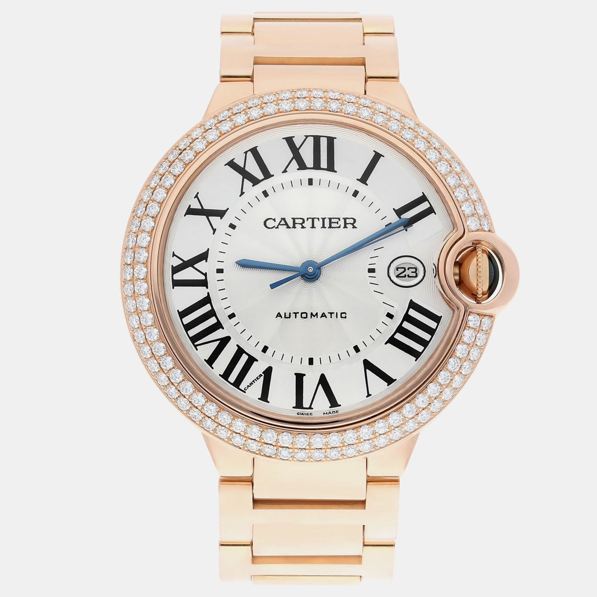 

Cartier Ballon Bleu WE9008Z3 Automatic White 18k rose gold Men's Wristwatch 42 mm