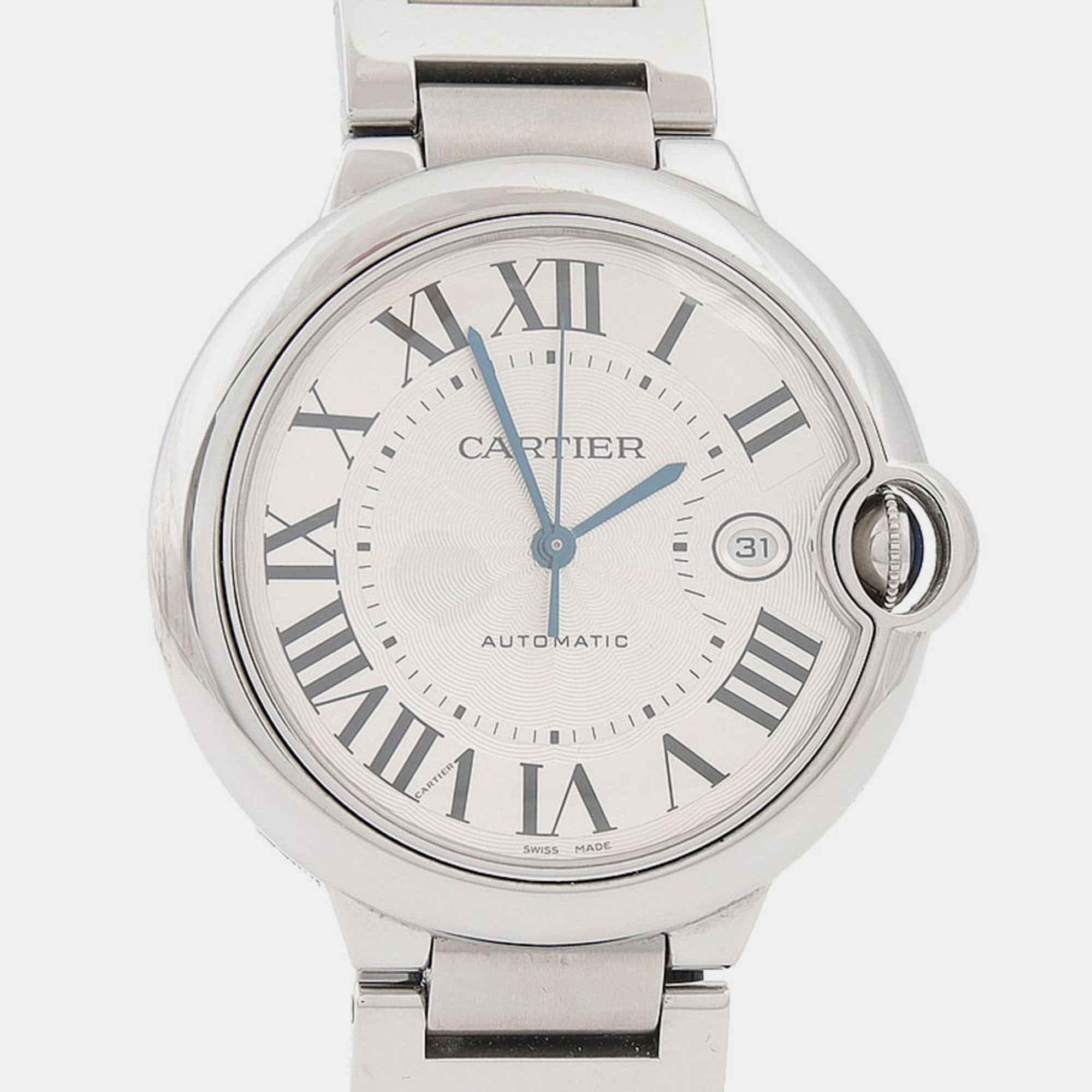 

Cartier Ballon Bleu W69012Z4 Automatic Stainless Steel Men's Wristwatch 42 mm, Silver