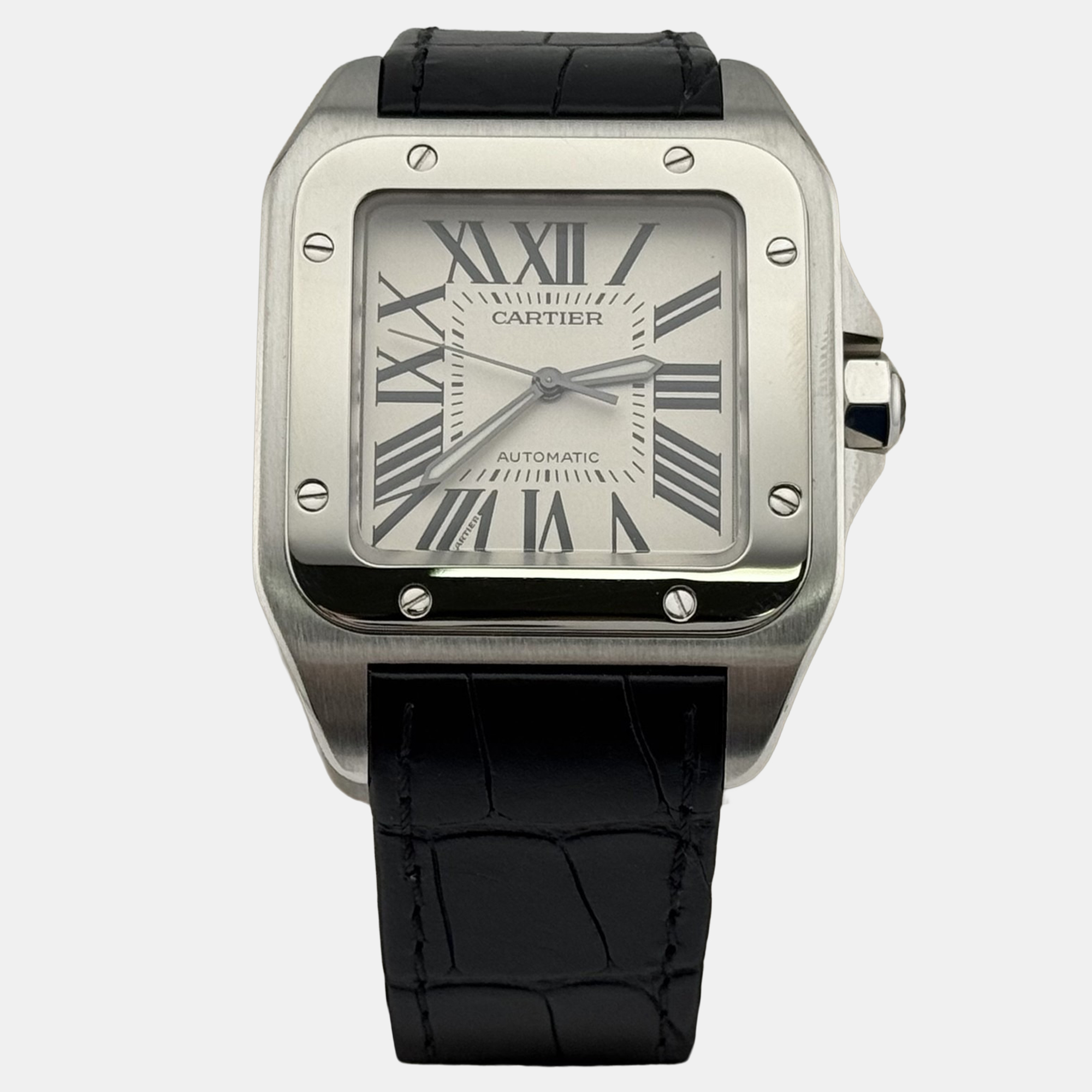 

Cartier Santos 100 XL 2656 Automatic White Stainless Steel Men's Wristwatch 38 mm
