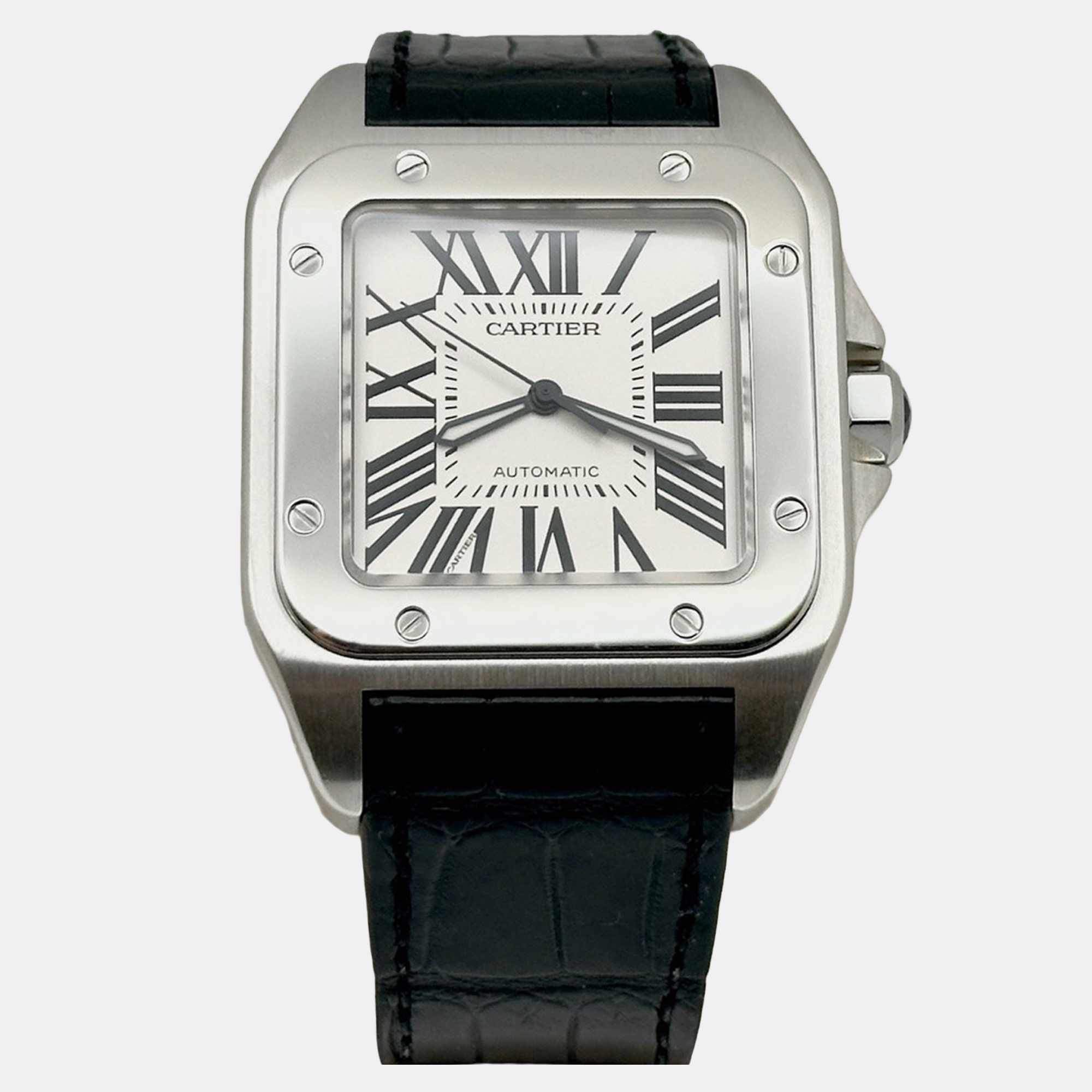 

Cartier Santos 100 XL 2656 Automatic White Stainless Steel Men's Wristwatch 38 mm
