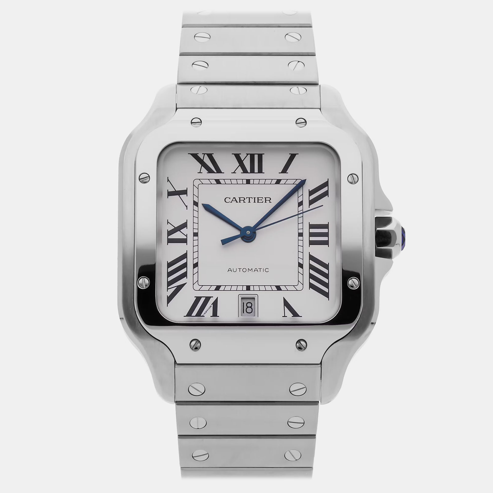

Pre-Owned Cartier Santos de Cartier Large Model WSSA0009, Silver