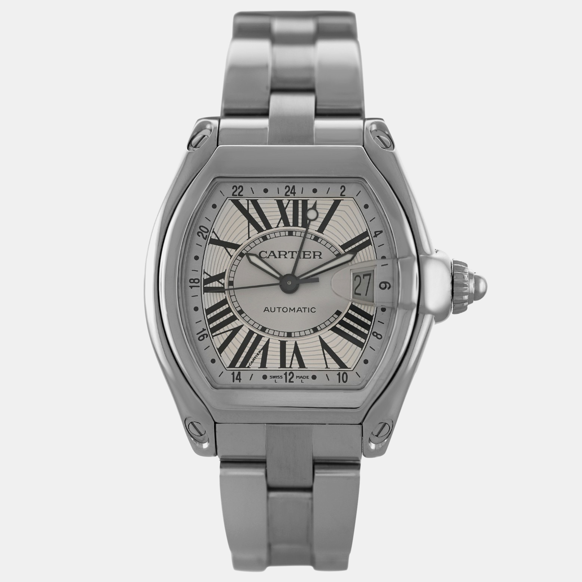

Cartier Roadster GMT XL 2722 W62032X6 Automatic Silver Stainless Steel Men's Wristwatch 42 mm