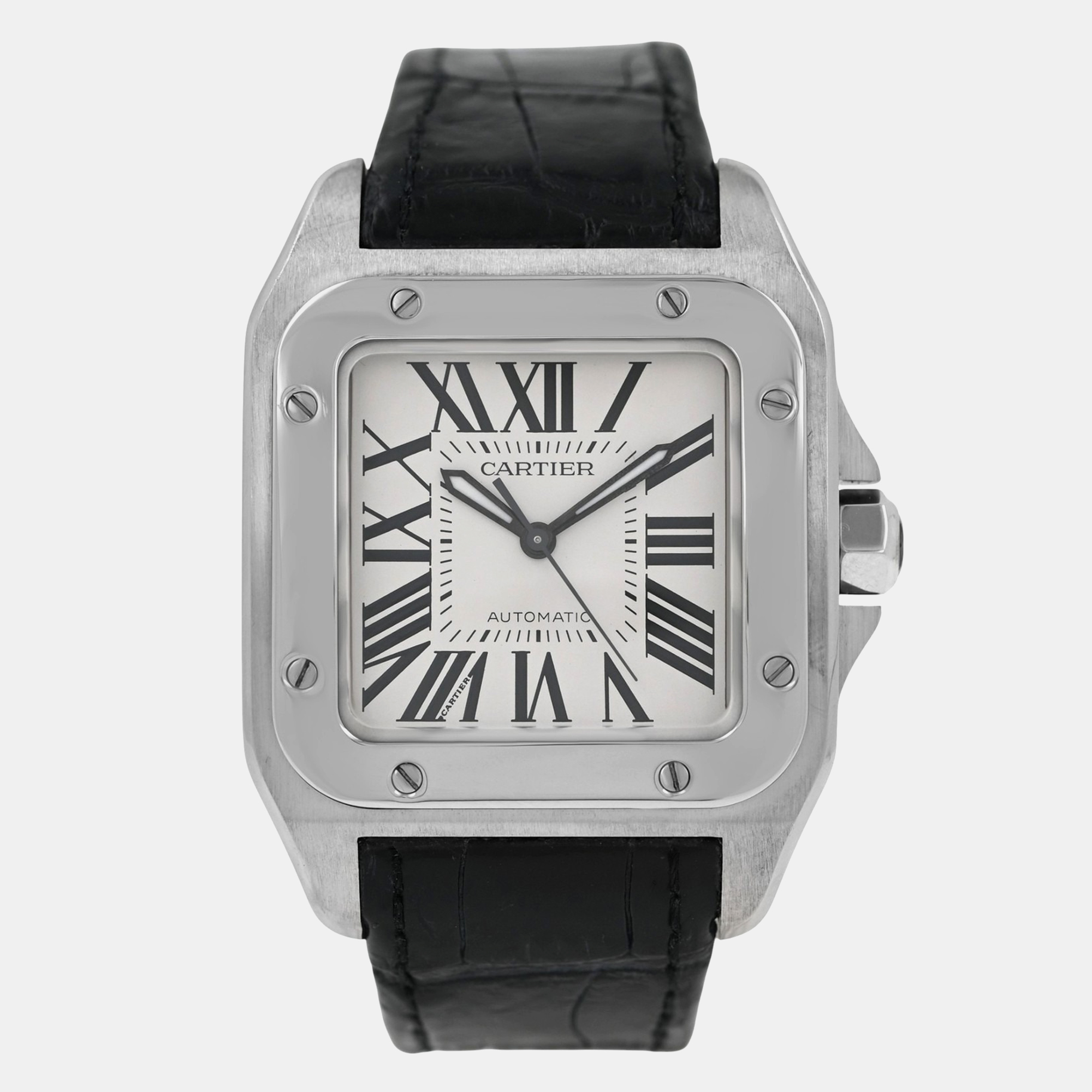 Cartier Santos 100 2878 W20106X8 Automatic Stainless Steel Men’s Wristwatch 33 mm