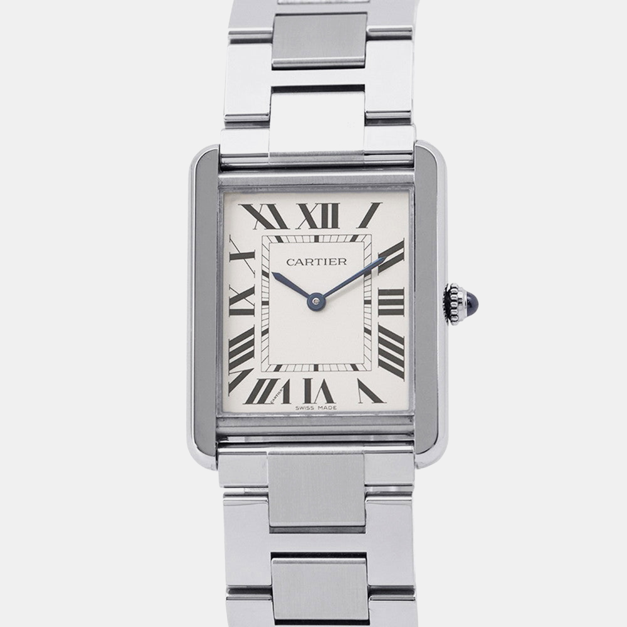 

Cartier Tank Solo W5200014 Silver Stainless Steel Quartz Men's Wristwatch 27 mm