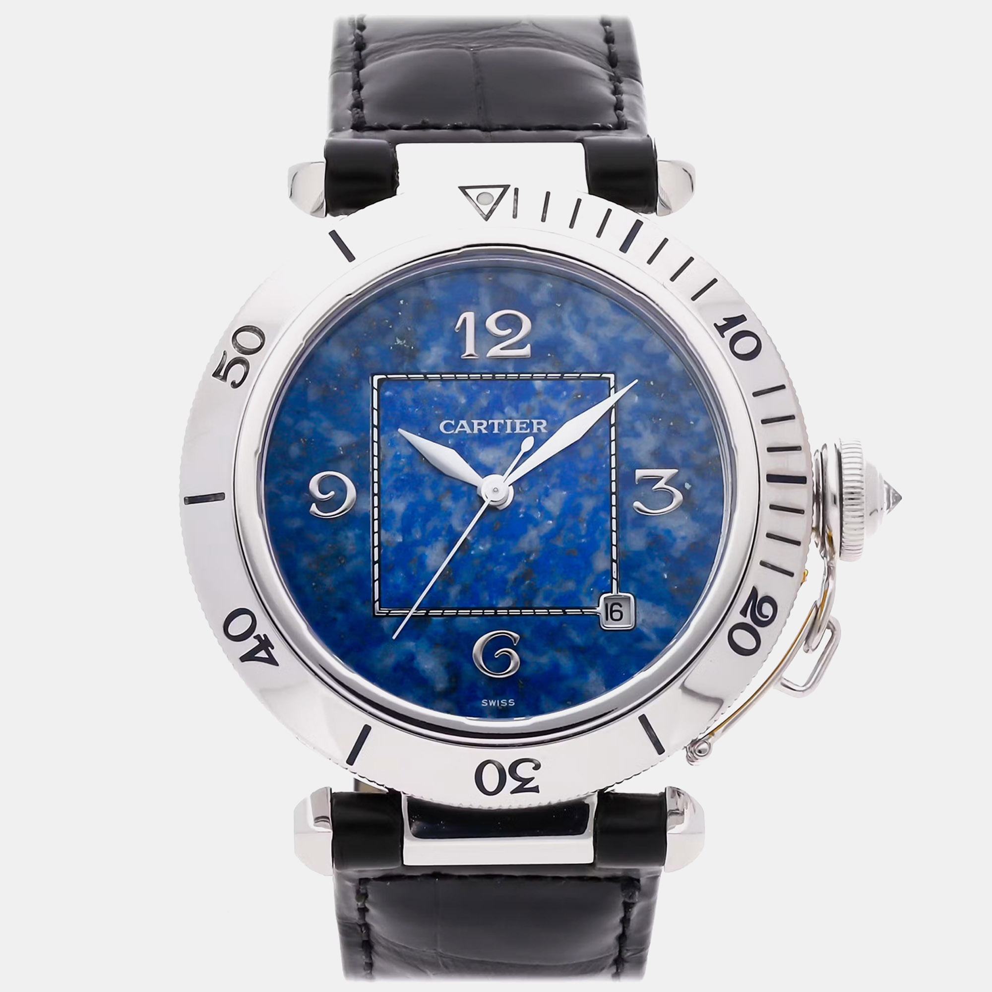

Cartier Pasha W3010551 Blue Stainless Steel Automatic Men's Watches