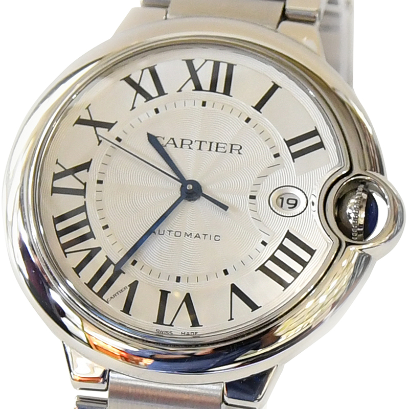 

Cartier White Stainless Steel Ballon Bleu Men's Wristwatch